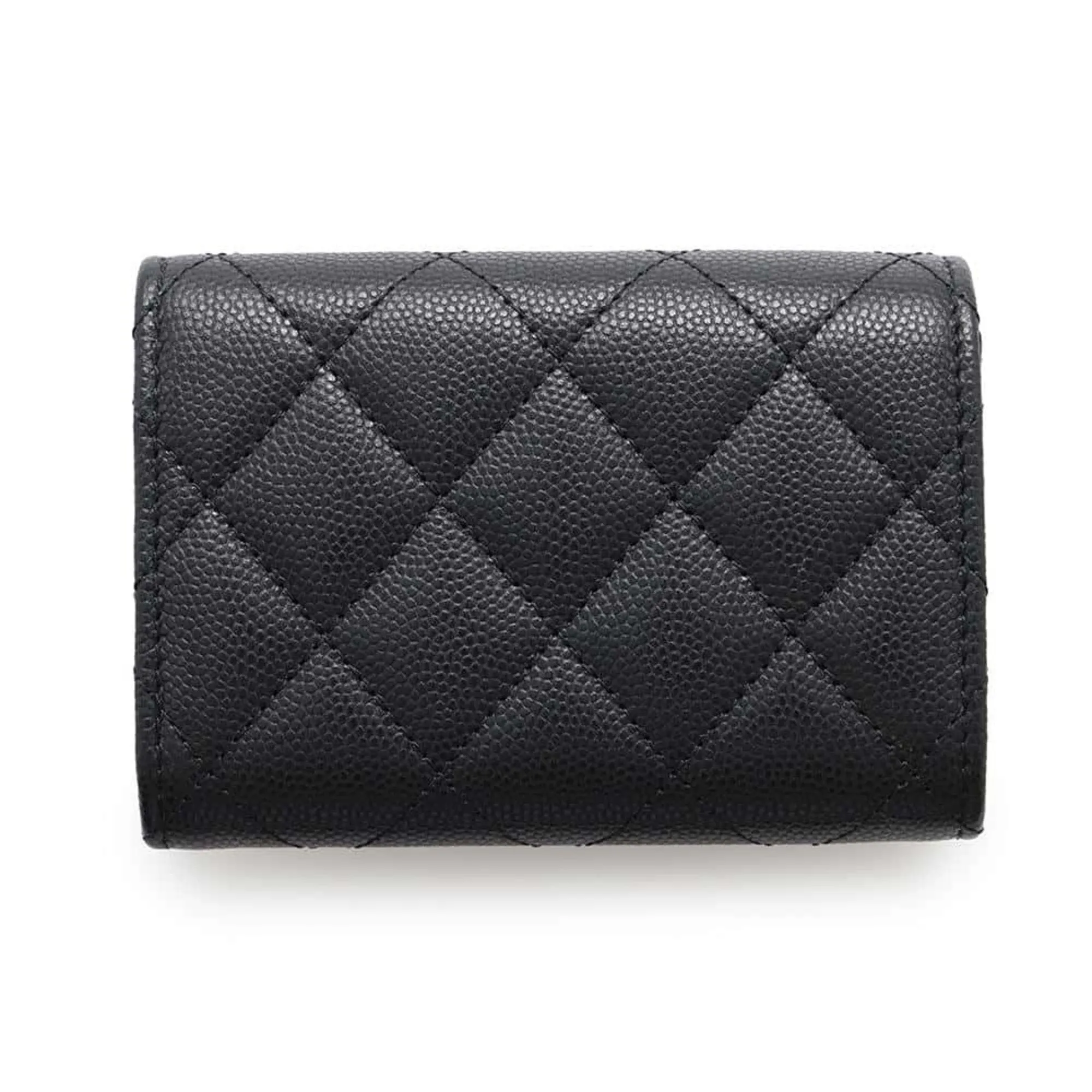 Chanel Grained Calfskin Wallet (Tri-Fold) (Pre-Owned)