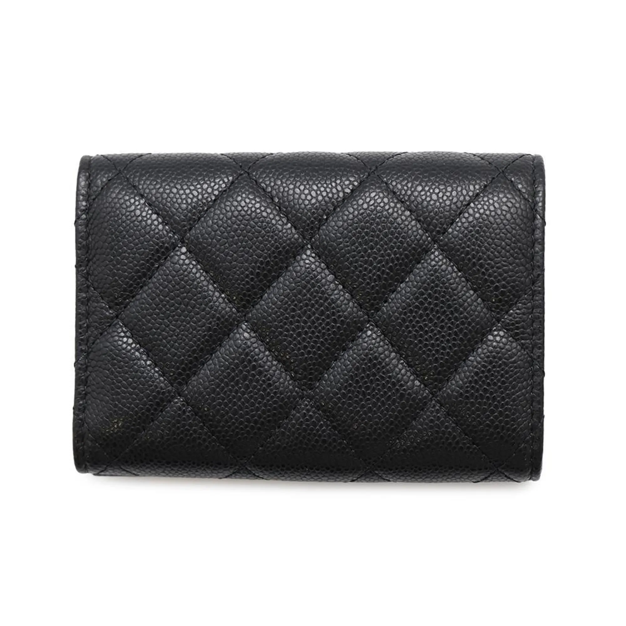 Chanel Grained Calfskin Wallet (Tri-Fold) (Pre-Owned)