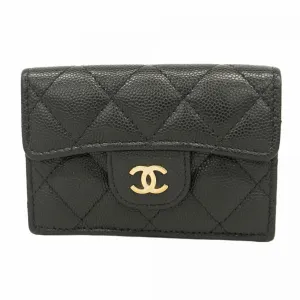 Chanel Grained Calfskin Wallet (Tri-Fold) (Pre-Owned)