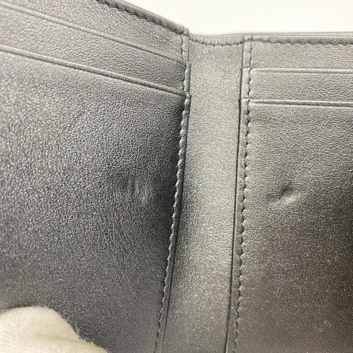 Chanel Grained Calfskin Wallet (Tri-Fold) (Pre-Owned)