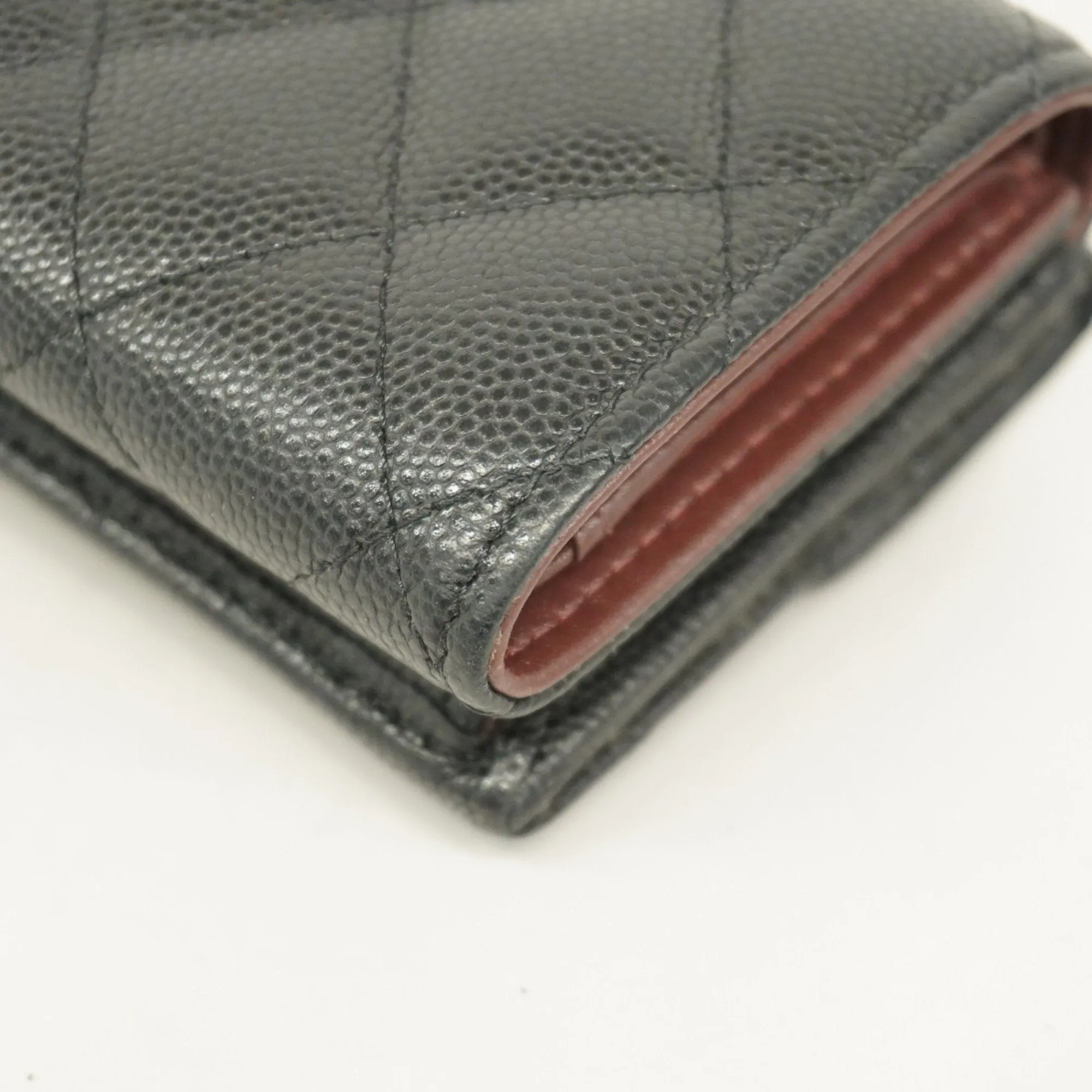 Chanel Grained Calfskin Wallet (Tri-Fold) (Pre-Owned)