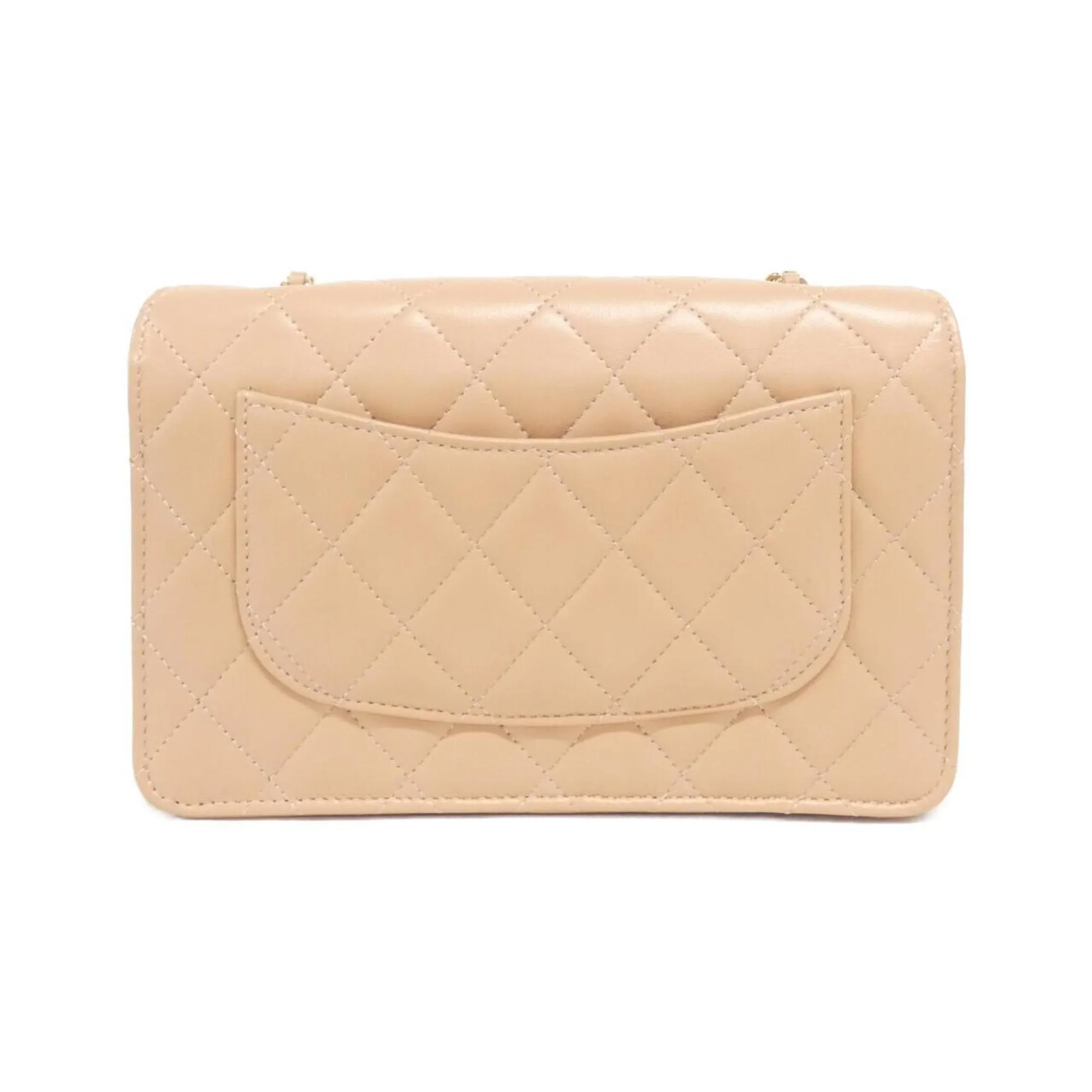 Chanel Leather Chain/Shoulder Wallet (Pre-Owned)