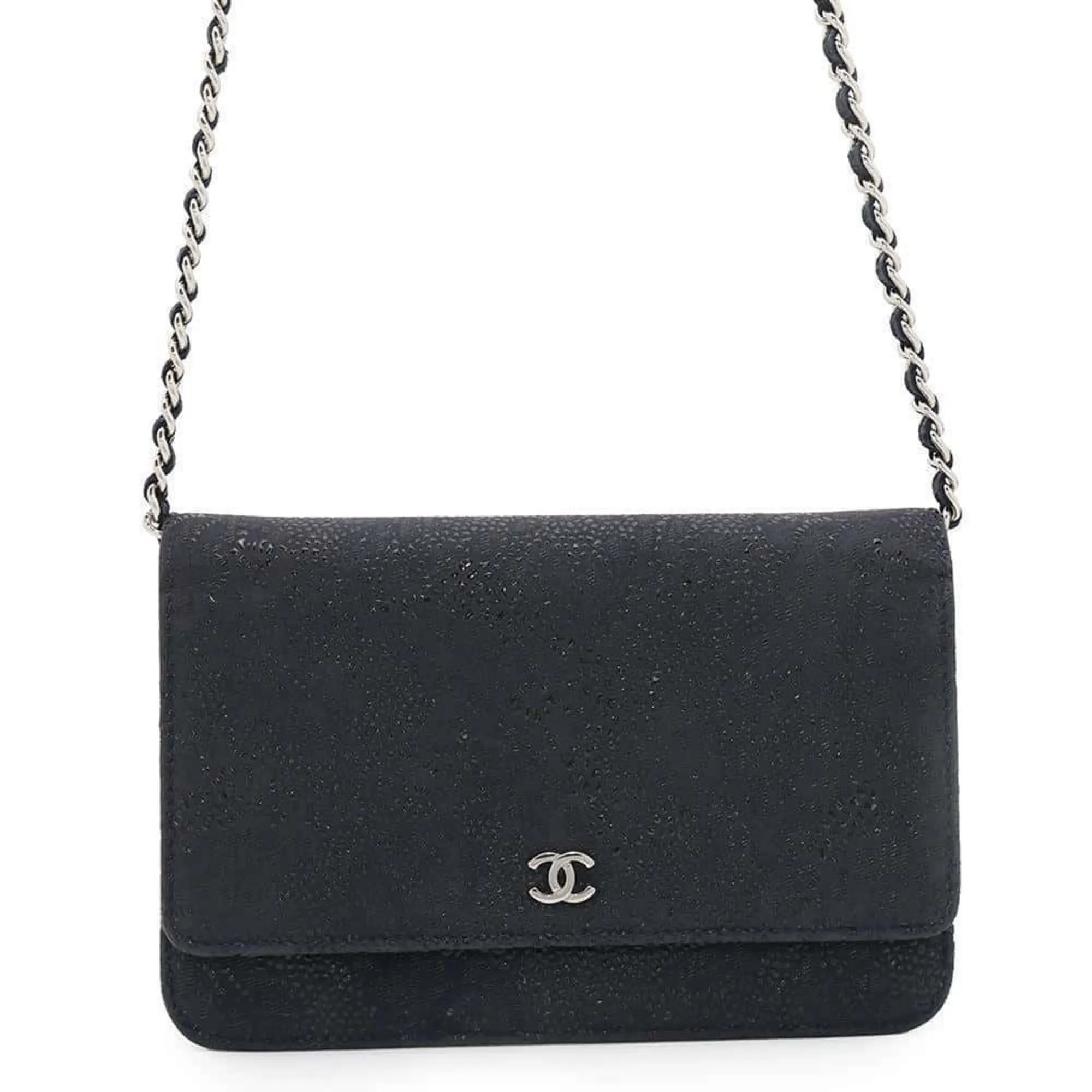 Chanel Leather Chain/Shoulder Wallet (Pre-Owned)