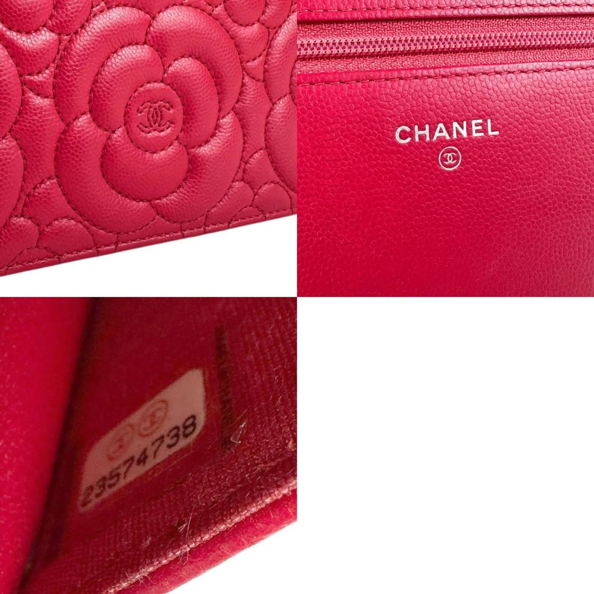 Chanel Leather Chain/Shoulder Wallet (Pre-Owned)