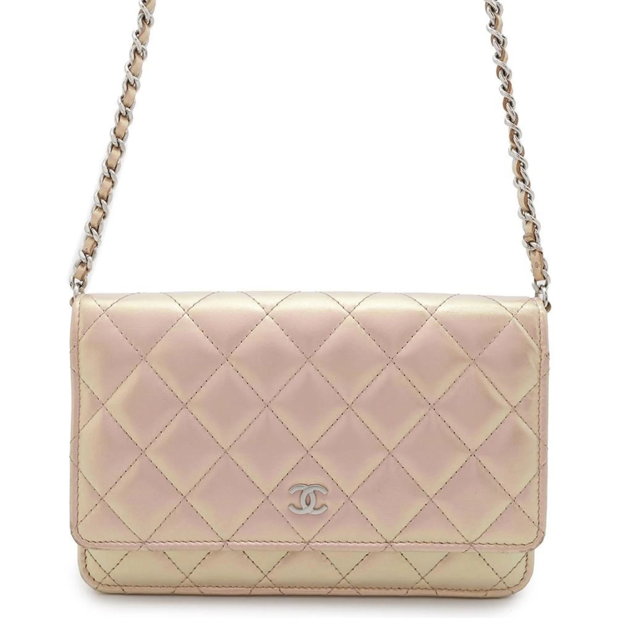 Chanel Leather Chain/Shoulder Wallet (Pre-Owned)