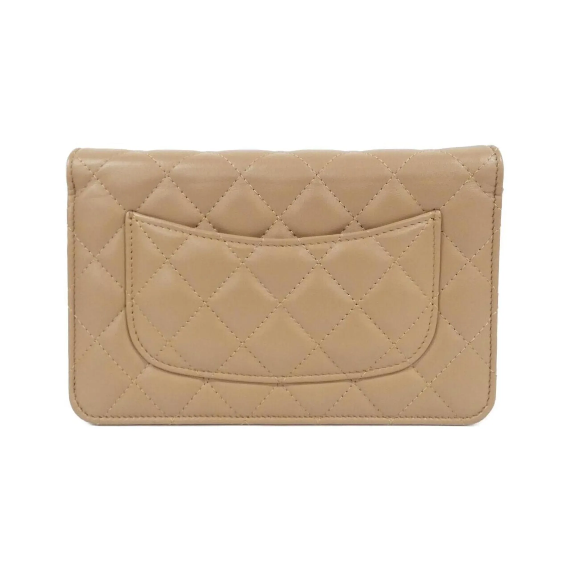 Chanel Leather Chain/Shoulder Wallet (Pre-Owned)