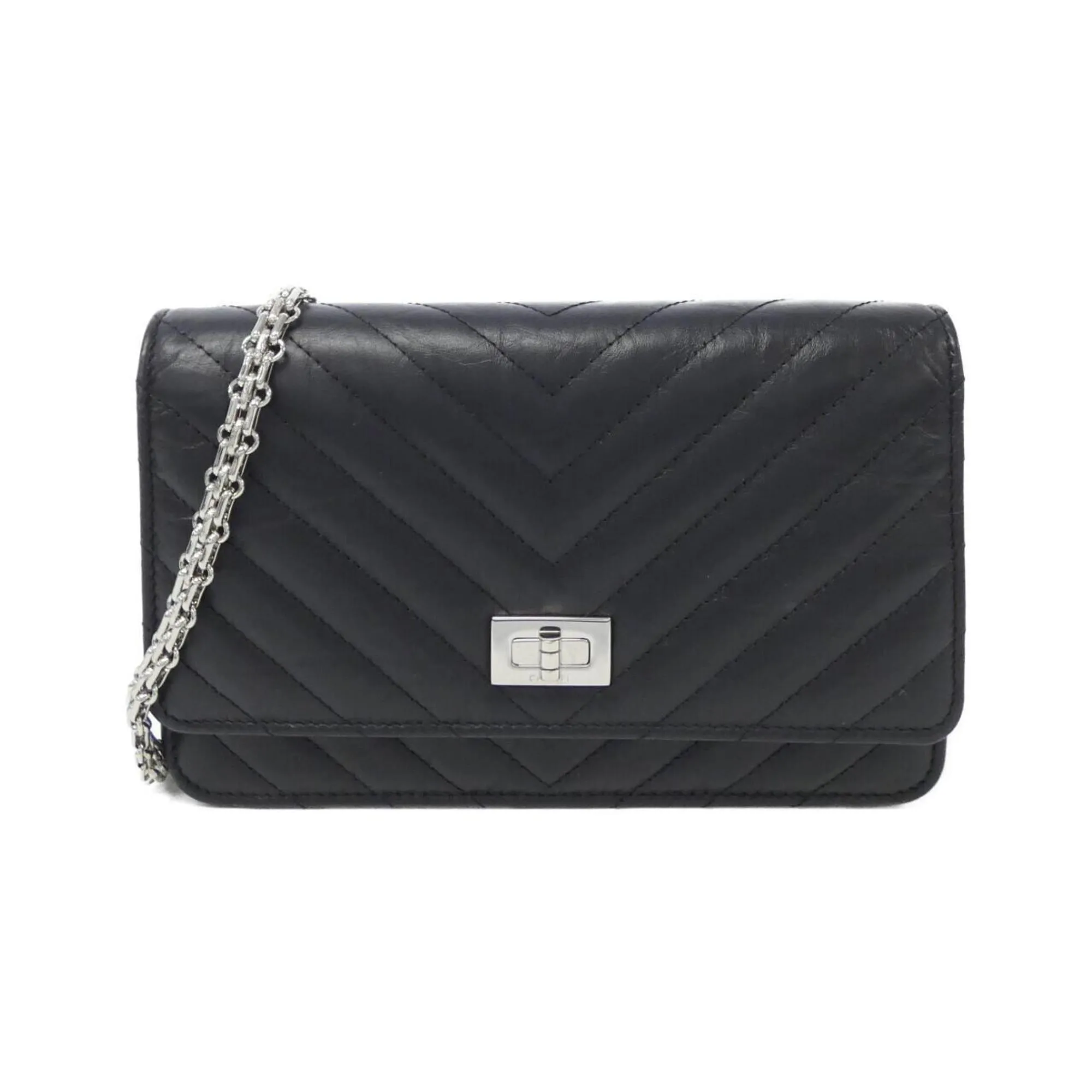 Chanel Leather Chain/Shoulder Wallet (Pre-Owned)