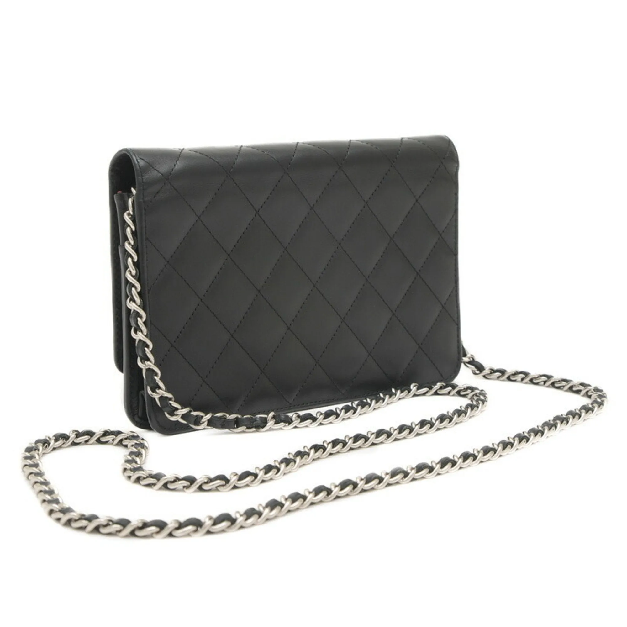 Chanel Leather Chain/Shoulder Wallet (Pre-Owned)