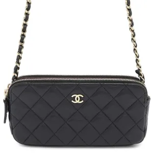 Chanel Leather Chain/Shoulder Wallet (Pre-Owned)