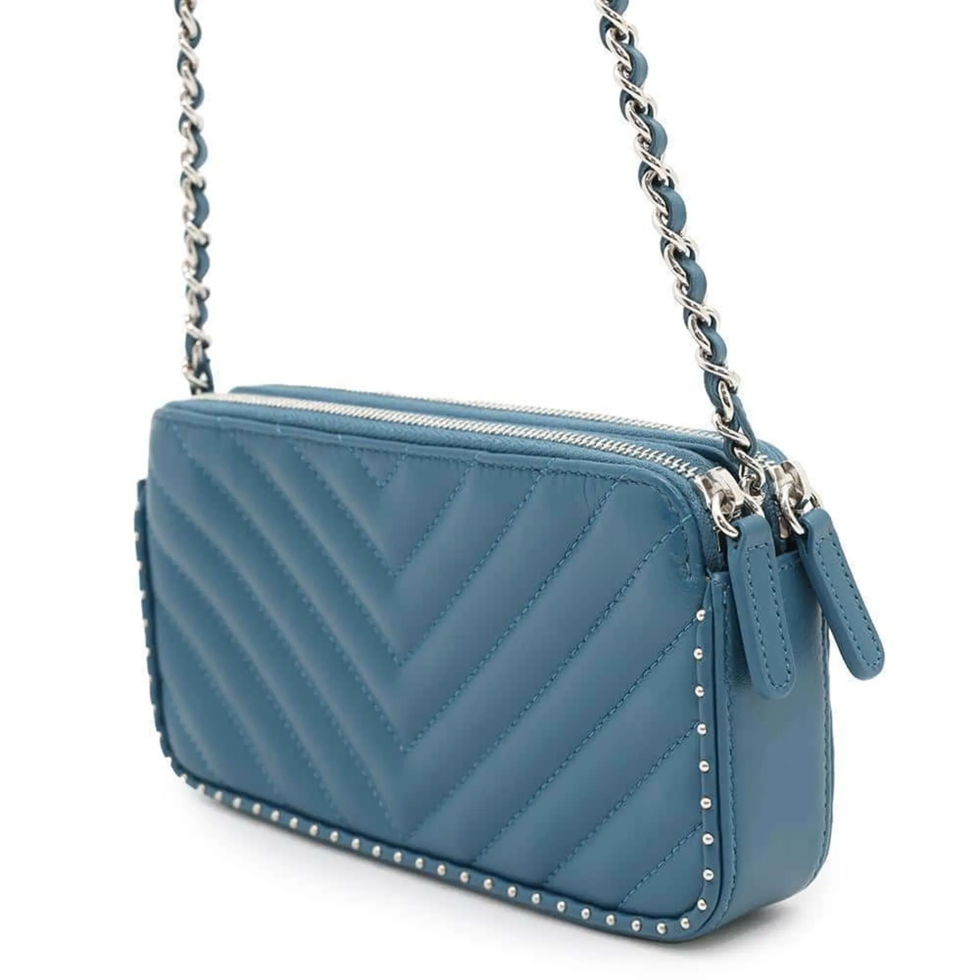 Chanel Leather Chain/Shoulder Wallet (Pre-Owned)