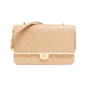 Chanel Leather Chain/Shoulder Wallet (Pre-Owned)