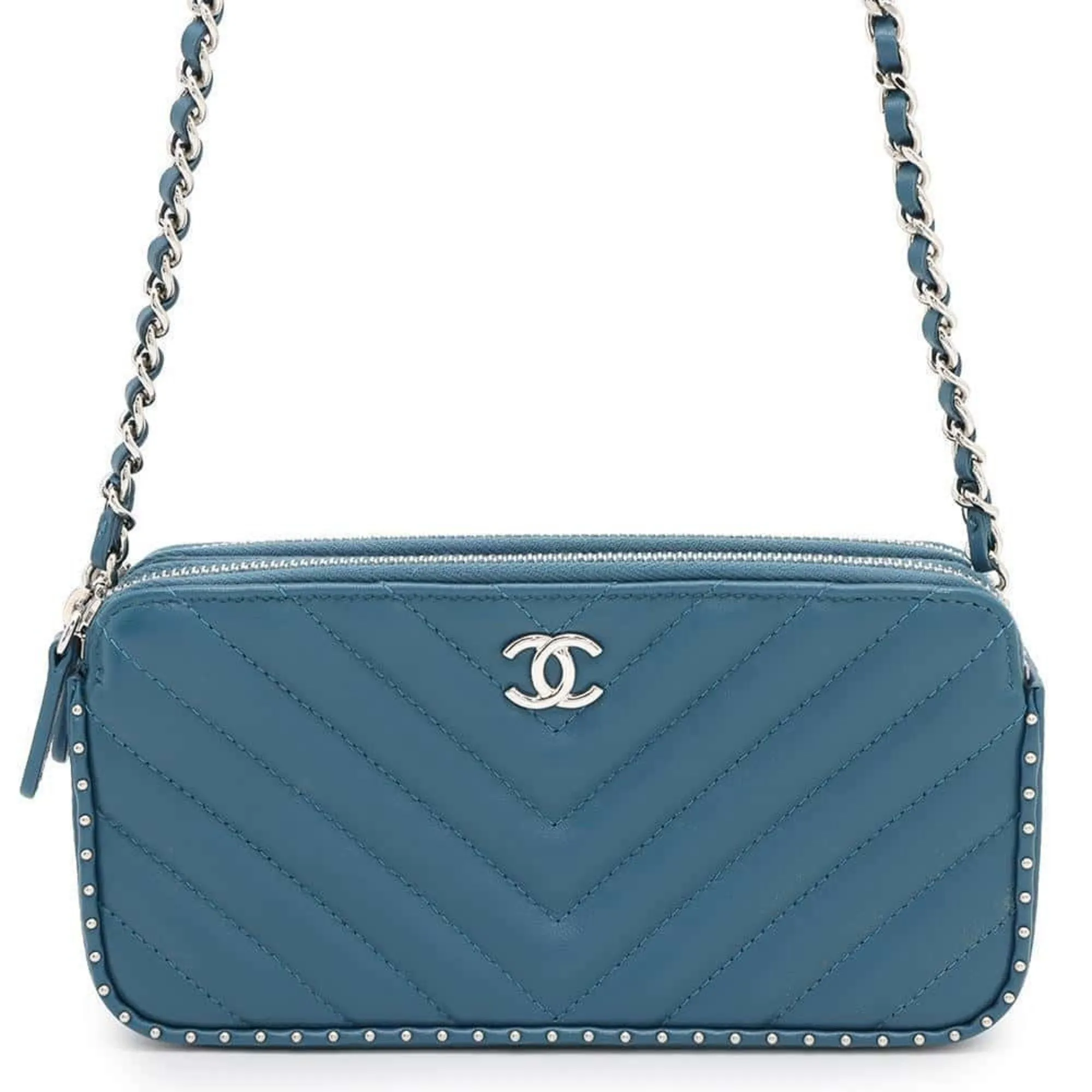 Chanel Leather Chain/Shoulder Wallet (Pre-Owned)