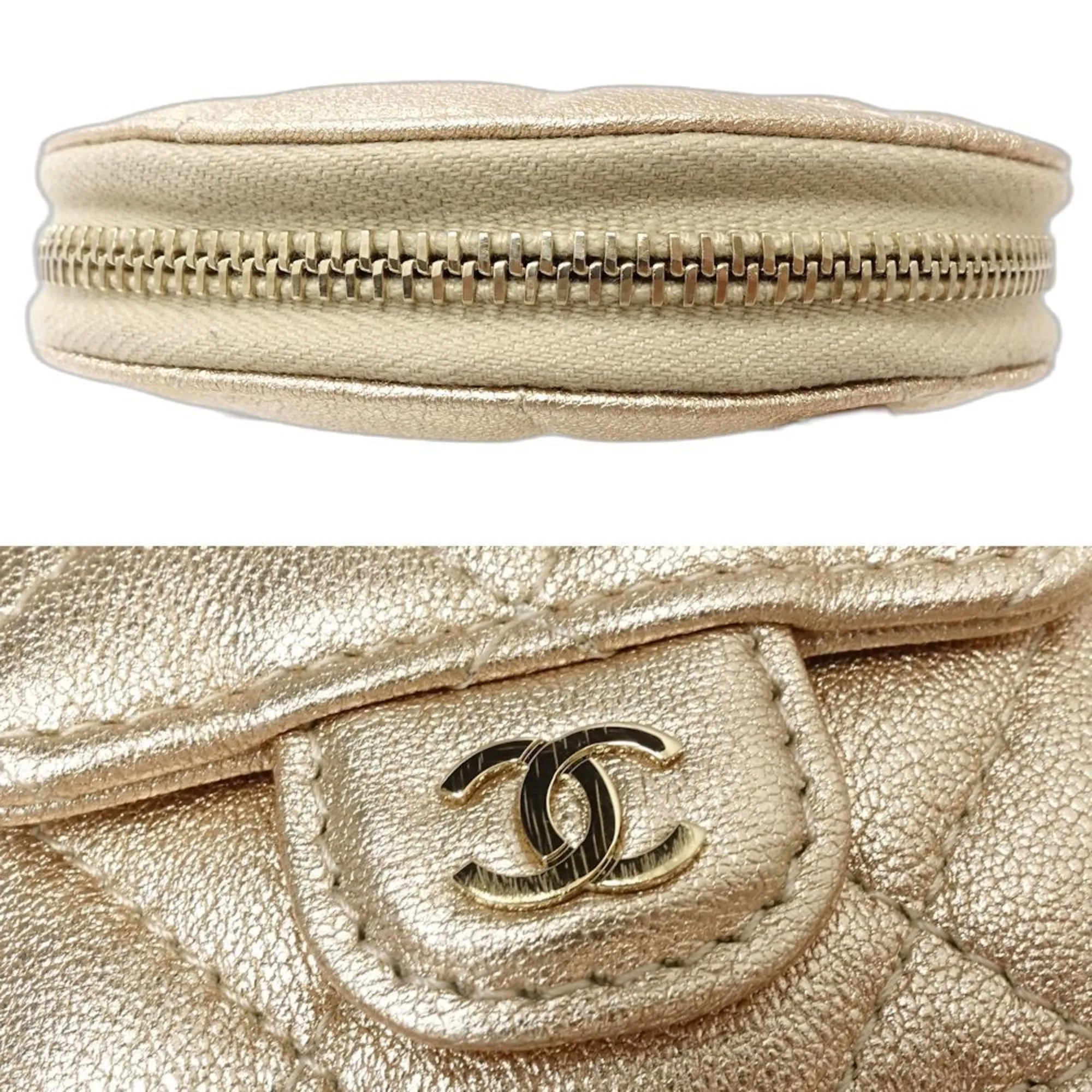 Chanel Leather Coin Purse/Coin Case (Pre-Owned)