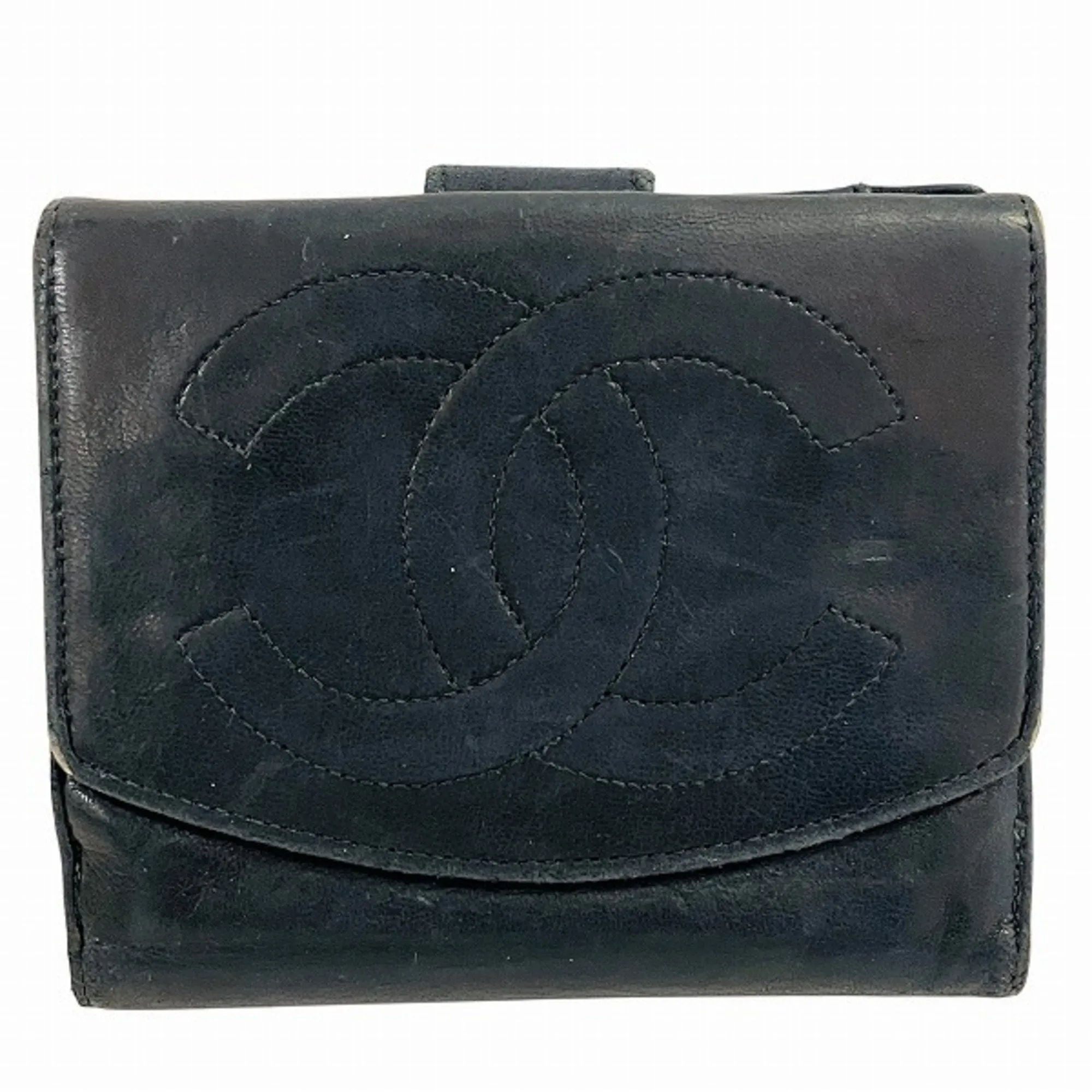 Chanel Leather Coin Purse/Coin Case (Pre-Owned)