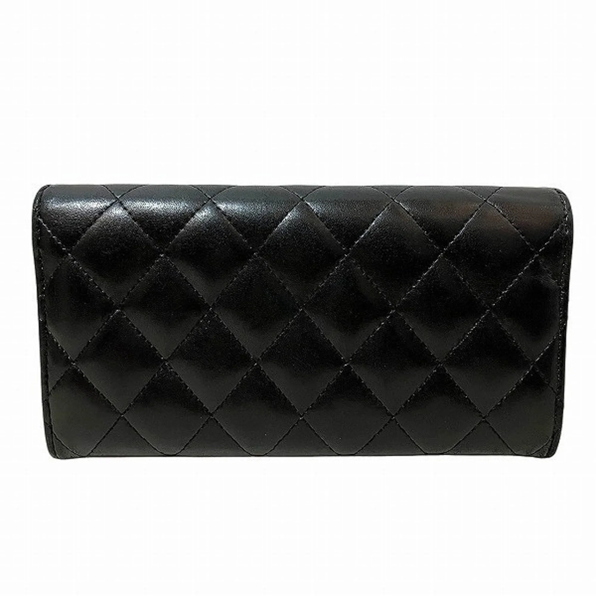 Chanel Leather Long Wallet (Bi-Fold) (Pre-Owned)