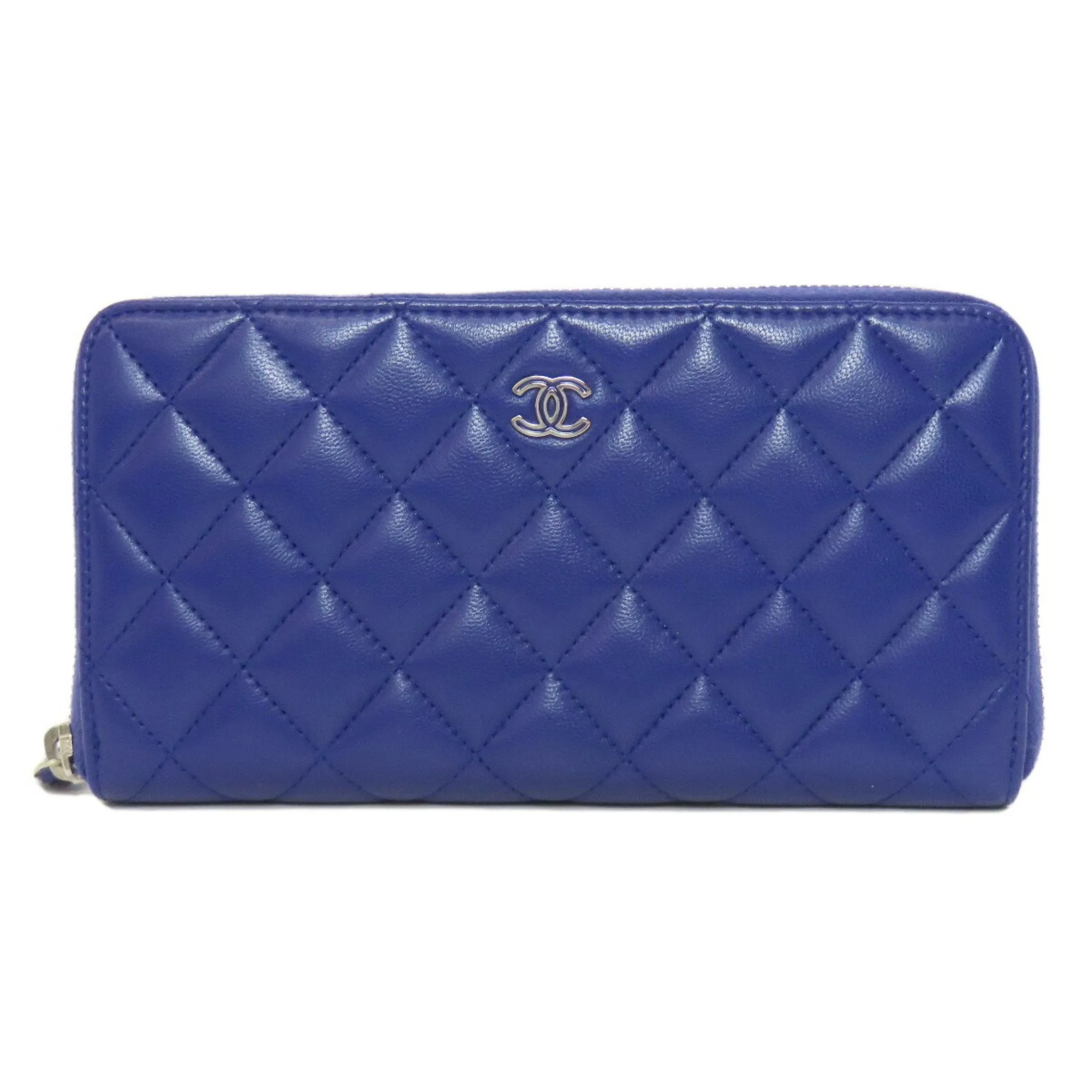 Chanel Leather Long Wallet (Bi-Fold) (Pre-Owned)