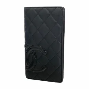 Chanel Leather Long Wallet (Bi-Fold) (Pre-Owned)