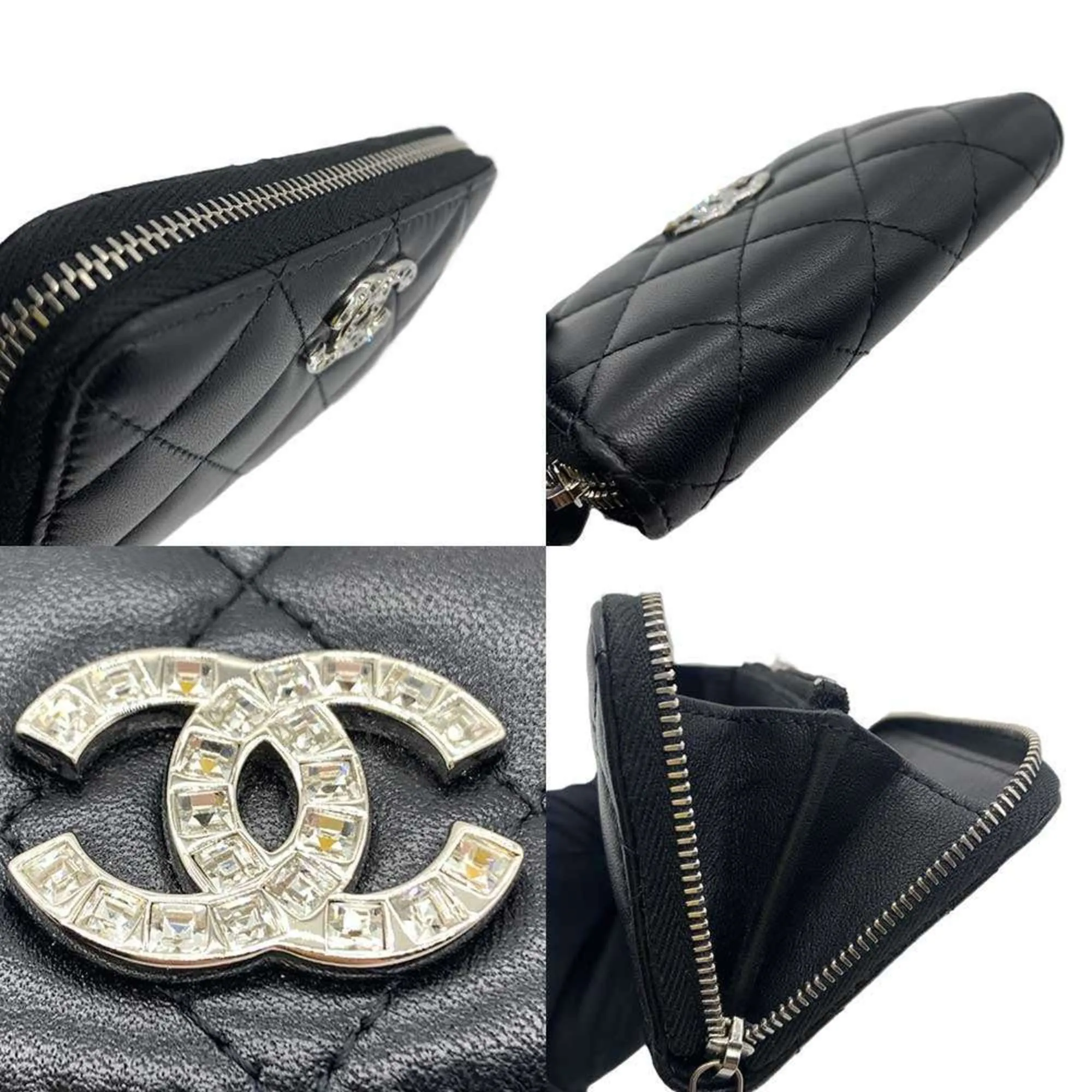 Chanel Leather Long Wallet (Bi-Fold) (Pre-Owned)