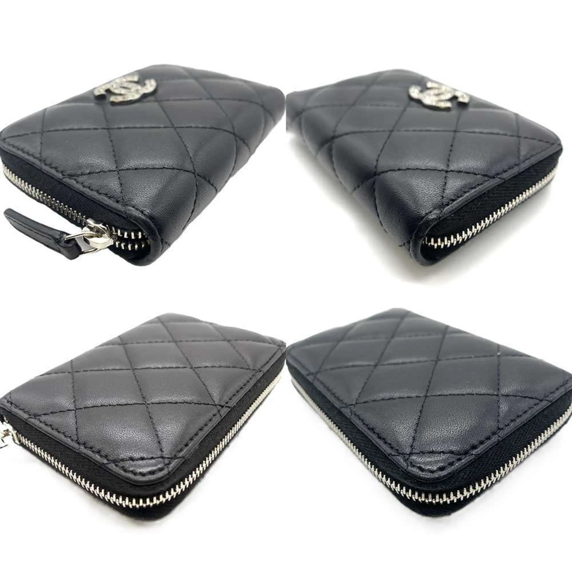 Chanel Leather Long Wallet (Bi-Fold) (Pre-Owned)
