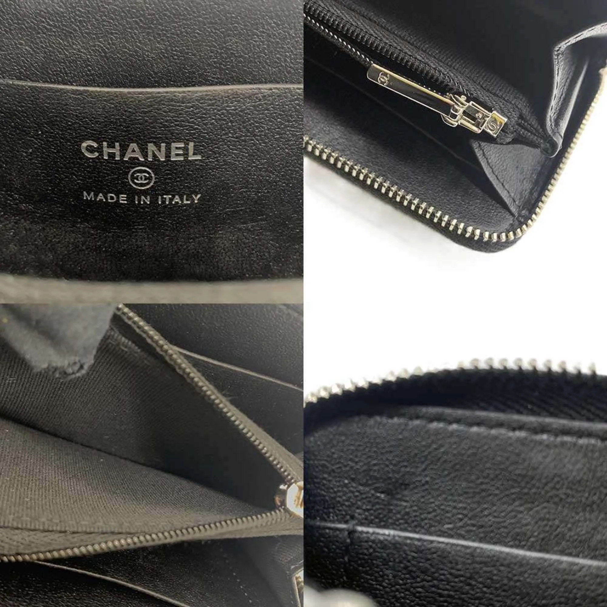 Chanel Leather Long Wallet (Bi-Fold) (Pre-Owned)