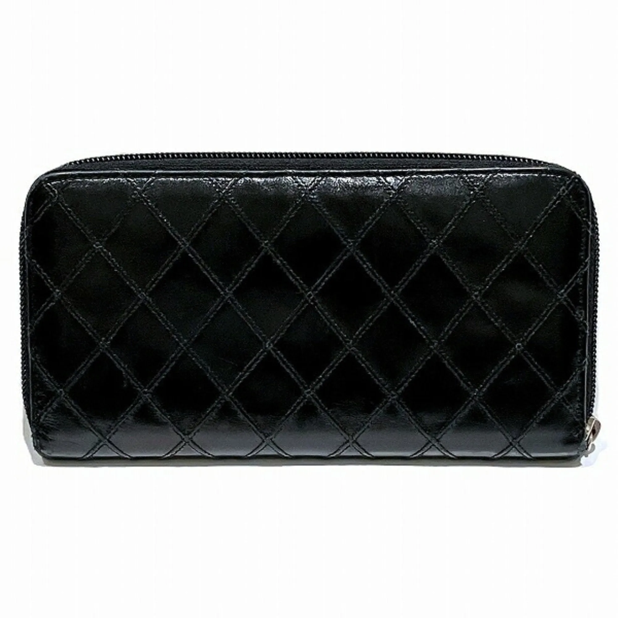 Chanel Leather Long Wallet (Bi-Fold) (Pre-Owned)