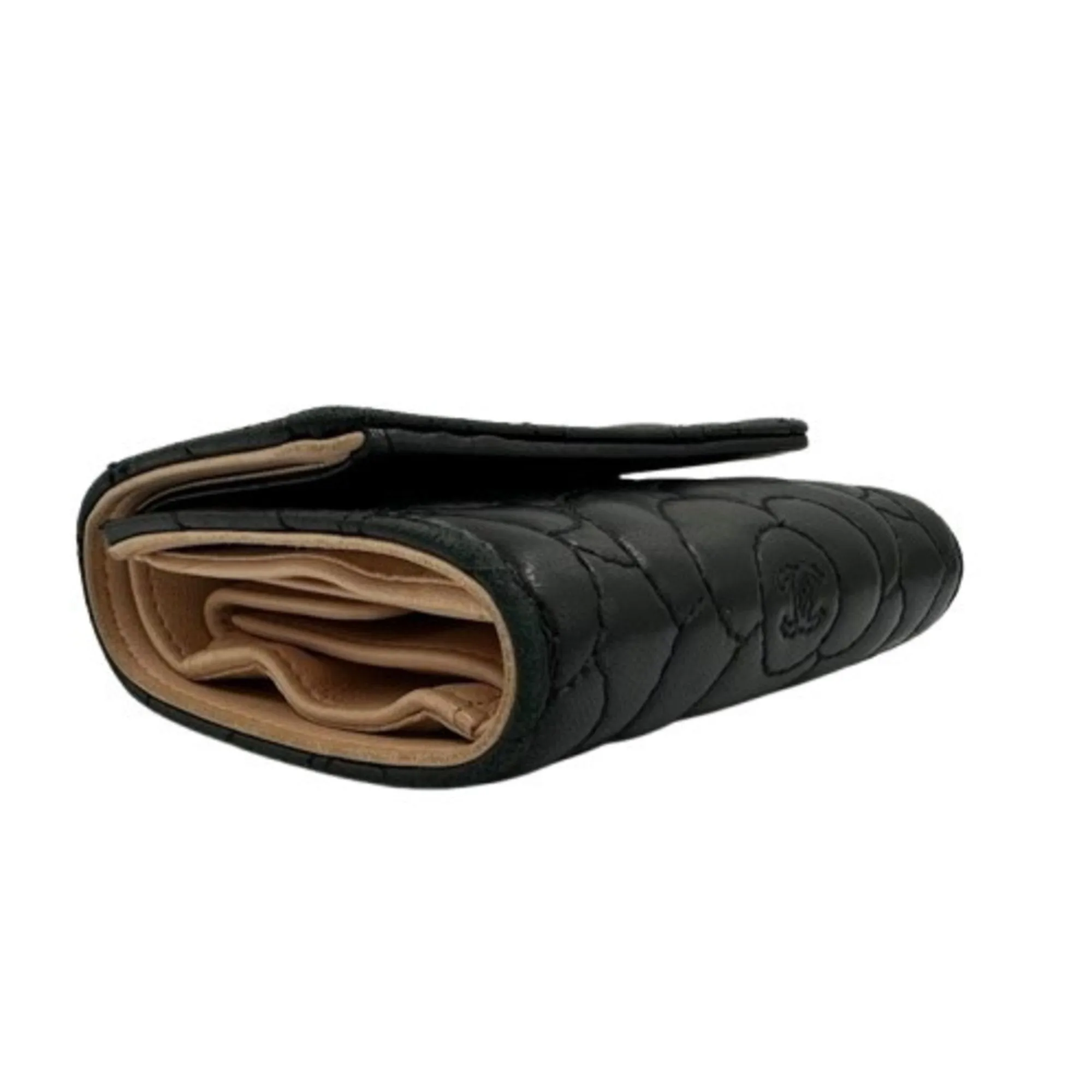 Chanel Leather Wallet (Tri-Fold) (Pre-Owned)