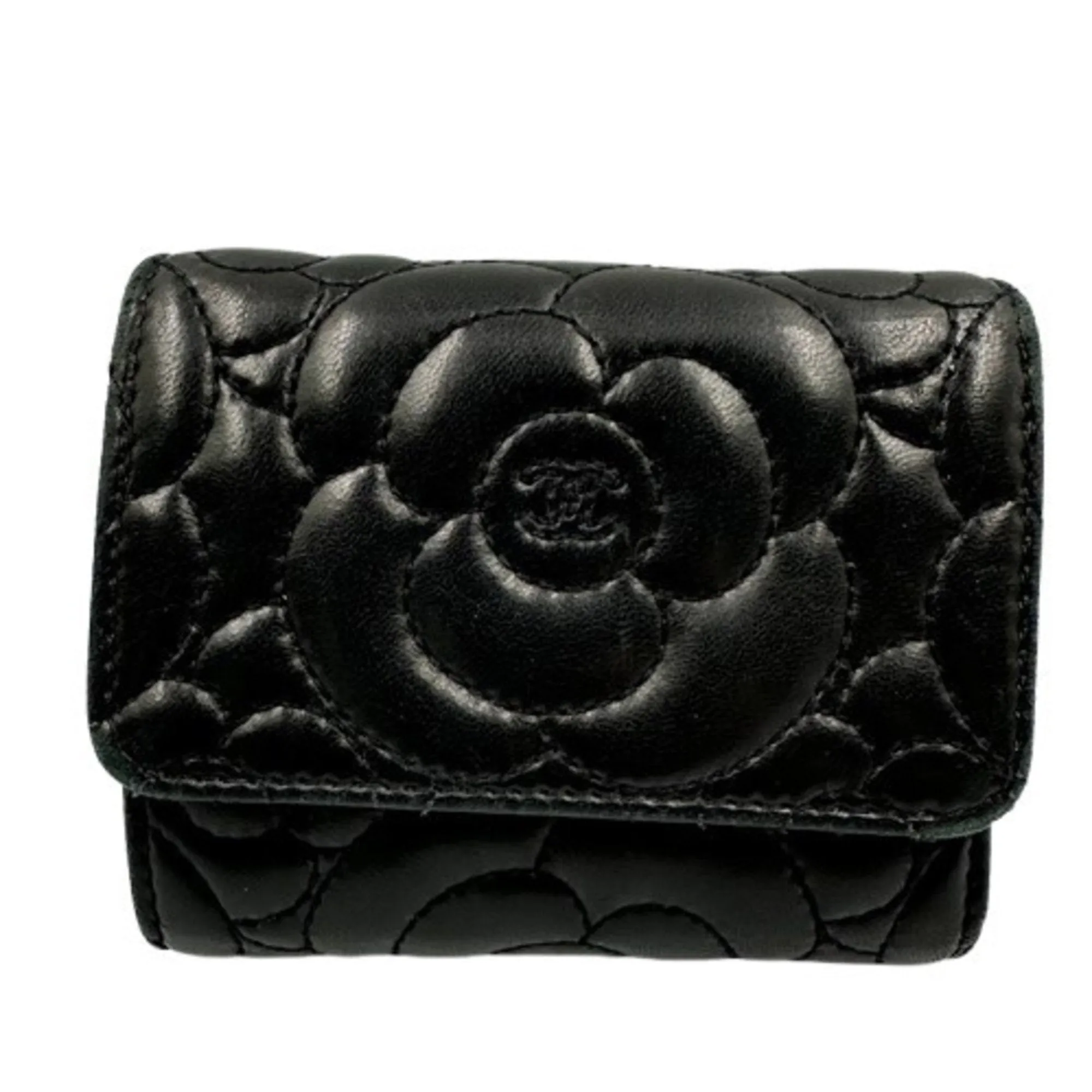 Chanel Leather Wallet (Tri-Fold) (Pre-Owned)