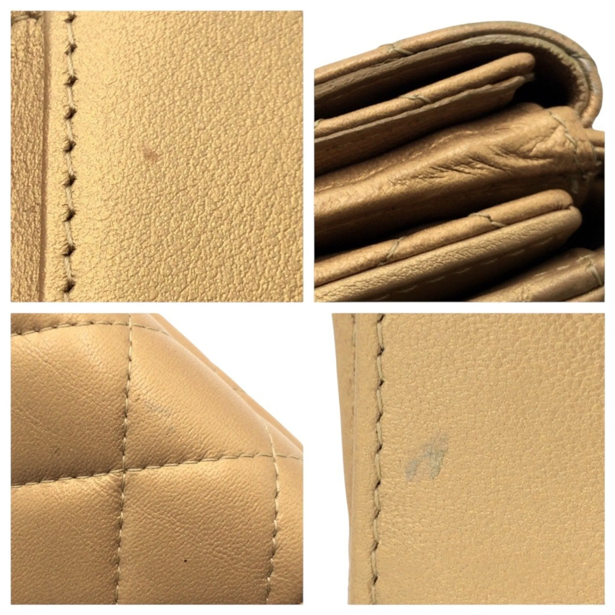 Chanel Leather Wallet (Tri-Fold) (Pre-Owned)