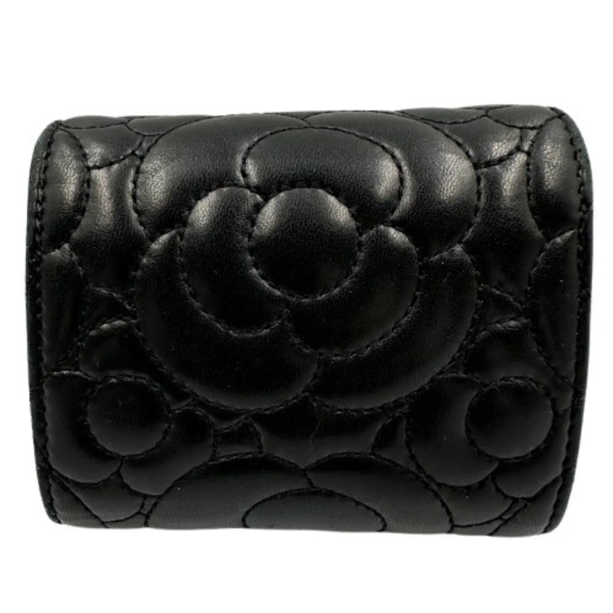 Chanel Leather Wallet (Tri-Fold) (Pre-Owned)