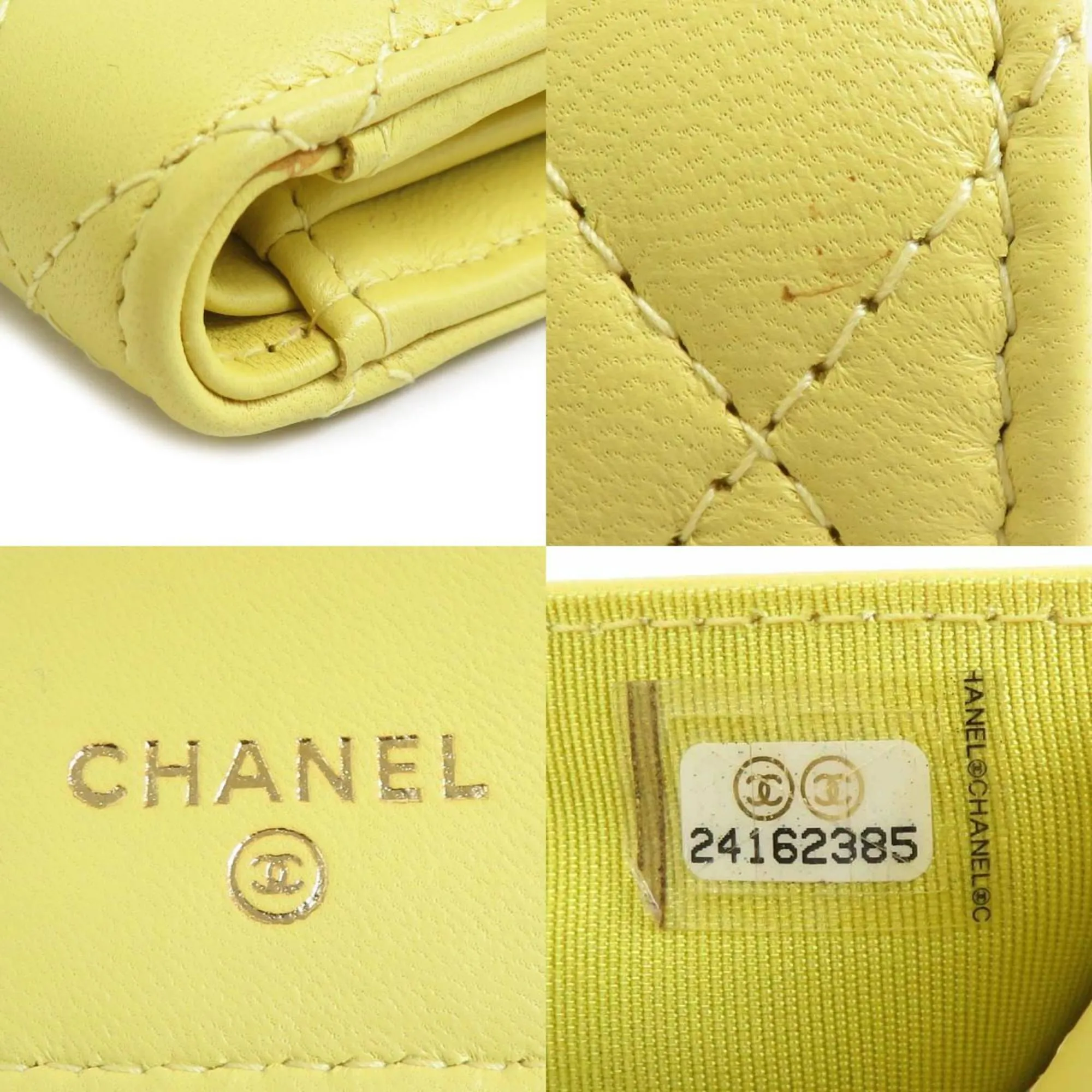Chanel Leather Wallet (Tri-Fold) (Pre-Owned)