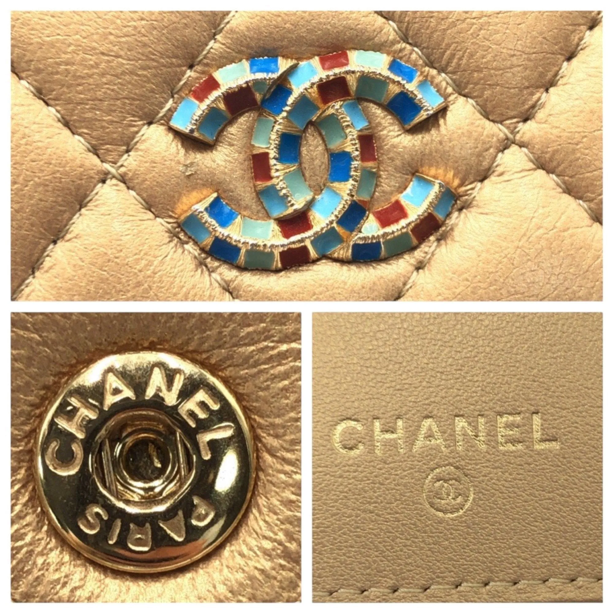 Chanel Leather Wallet (Tri-Fold) (Pre-Owned)