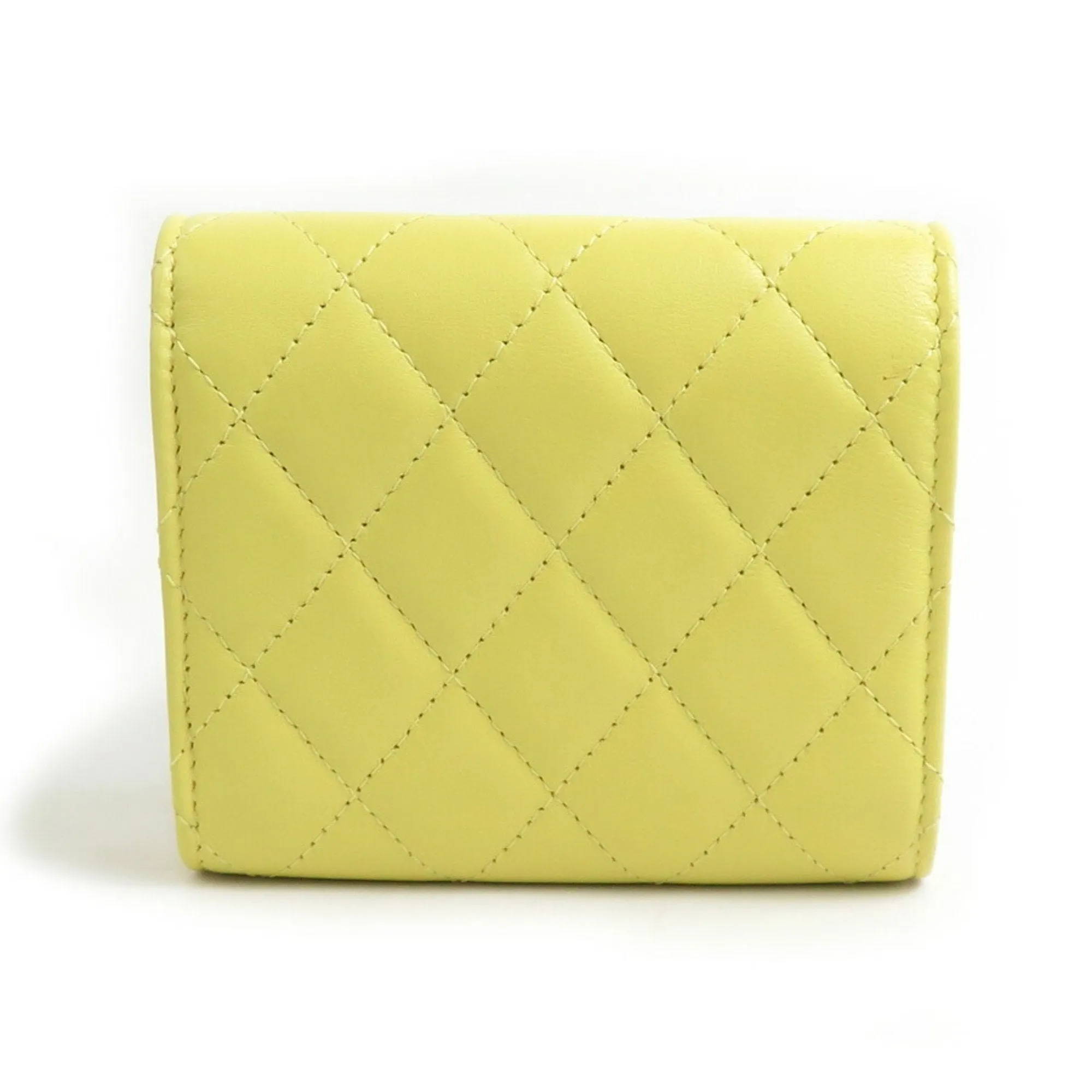 Chanel Leather Wallet (Tri-Fold) (Pre-Owned)