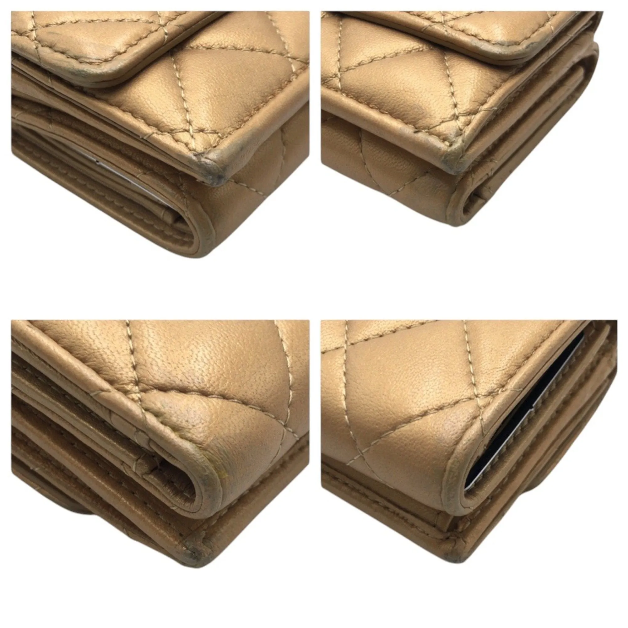 Chanel Leather Wallet (Tri-Fold) (Pre-Owned)