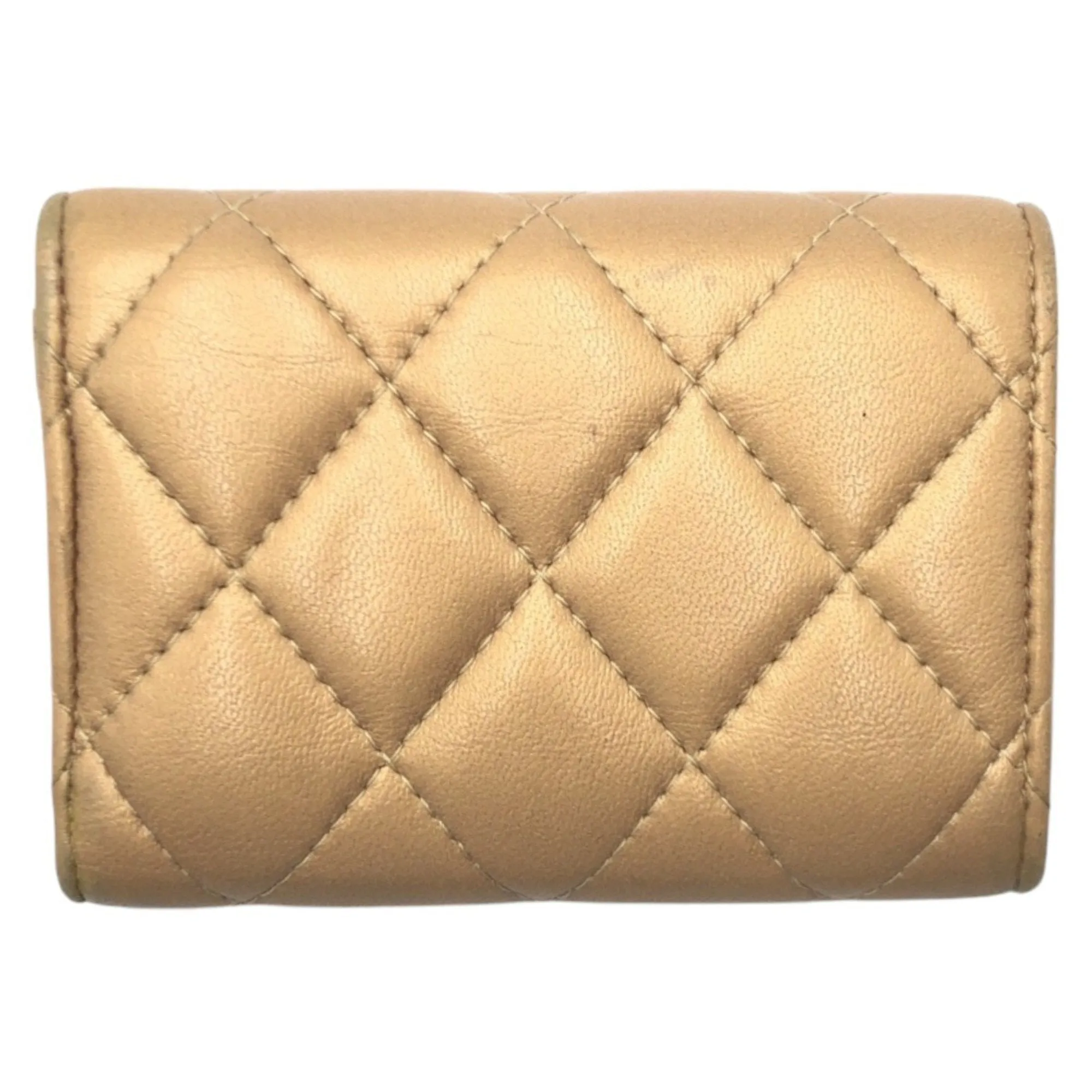 Chanel Leather Wallet (Tri-Fold) (Pre-Owned)