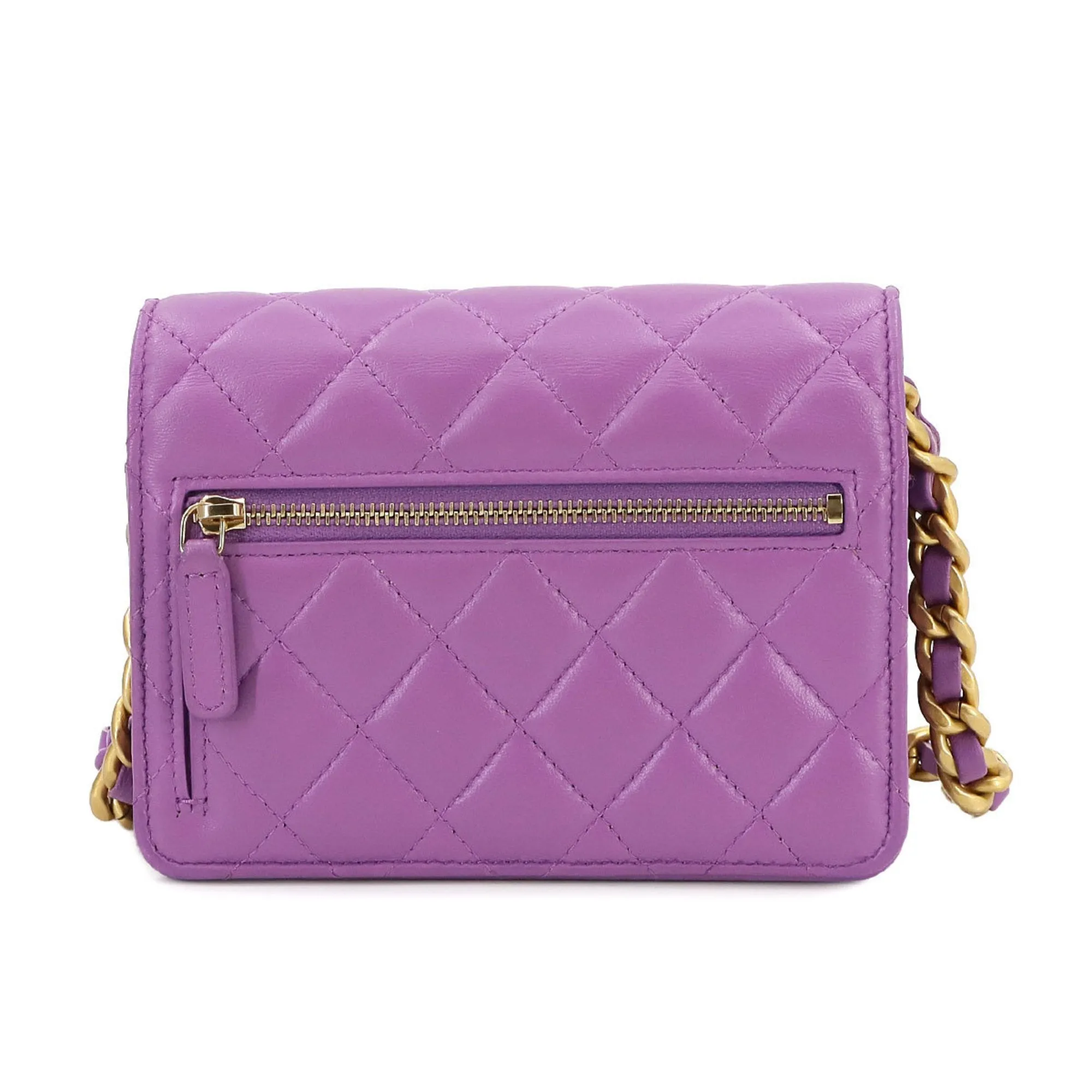 Chanel Matelasse Leather Chain/Shoulder Wallet (Pre-Owned)