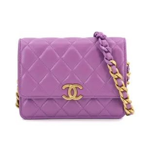 Chanel Matelasse Leather Chain/Shoulder Wallet (Pre-Owned)