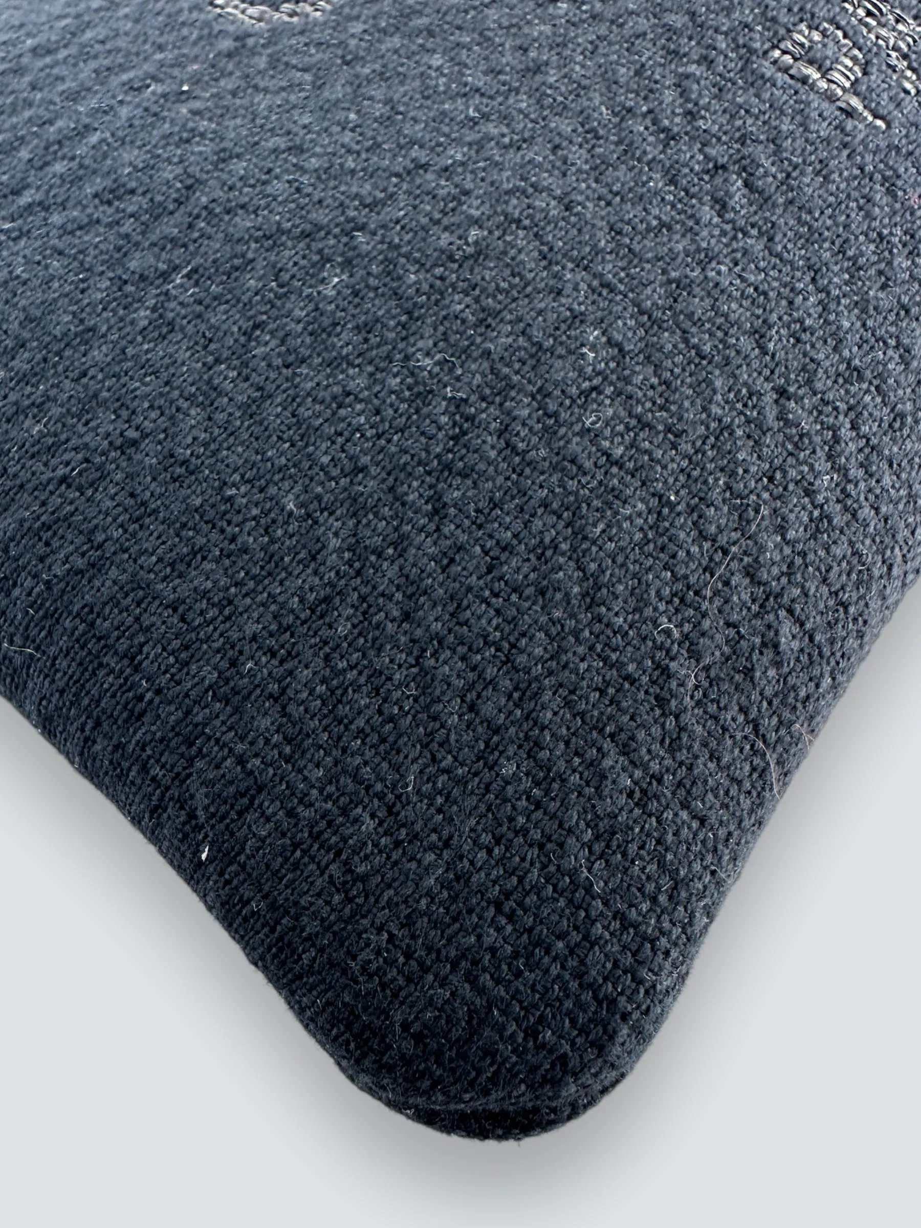 Chanel Navy Fabric Wristlet Clutch