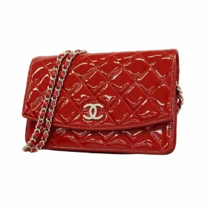 Chanel Patent Leather Chain/Shoulder Wallet (Pre-Owned)