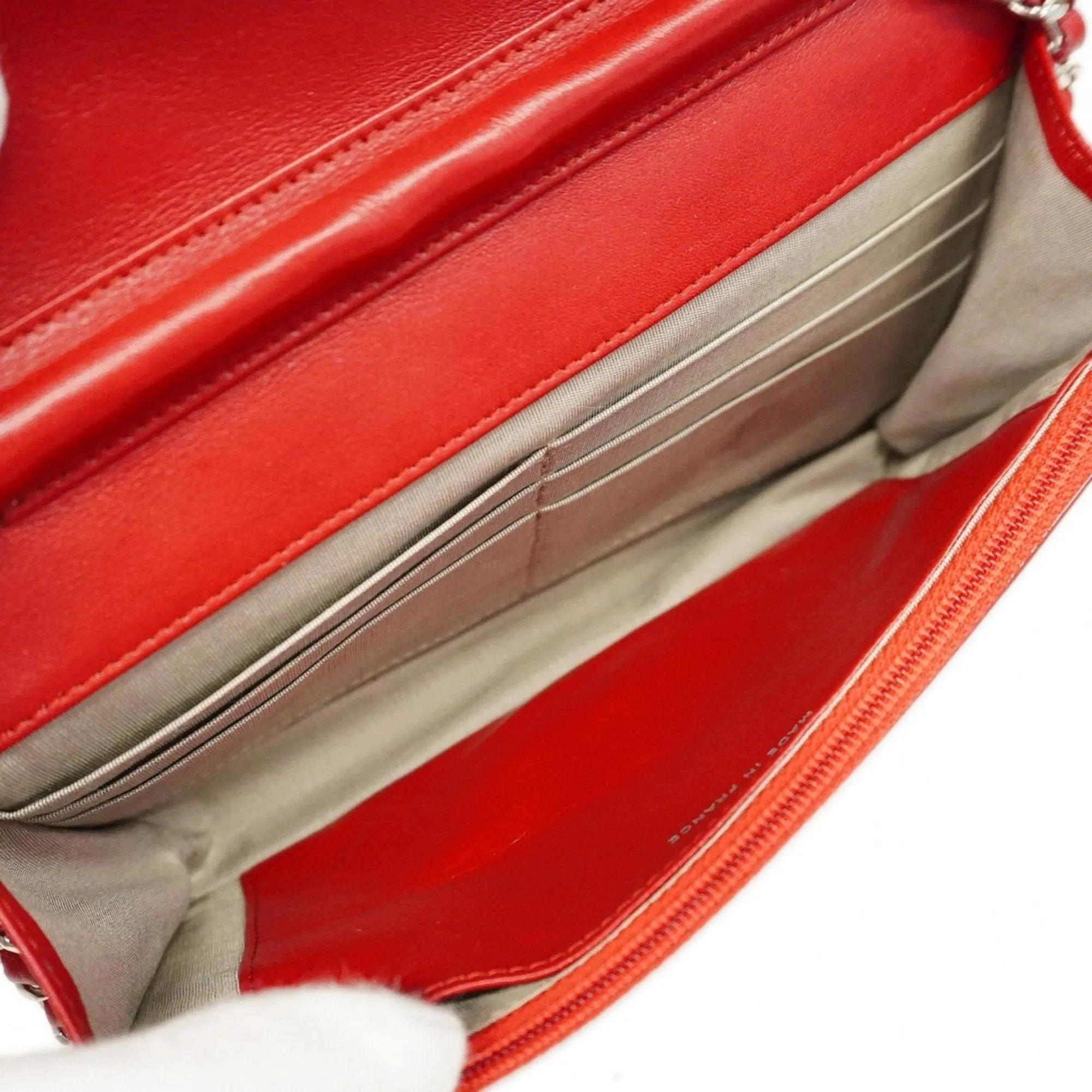 Chanel Patent Leather Chain/Shoulder Wallet (Pre-Owned)