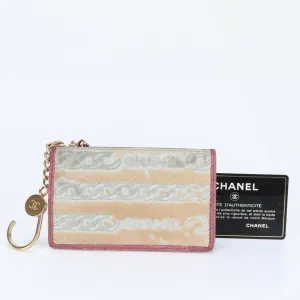Chanel pink Leather Coin Purse/Coin Case (Pre-Owned)
