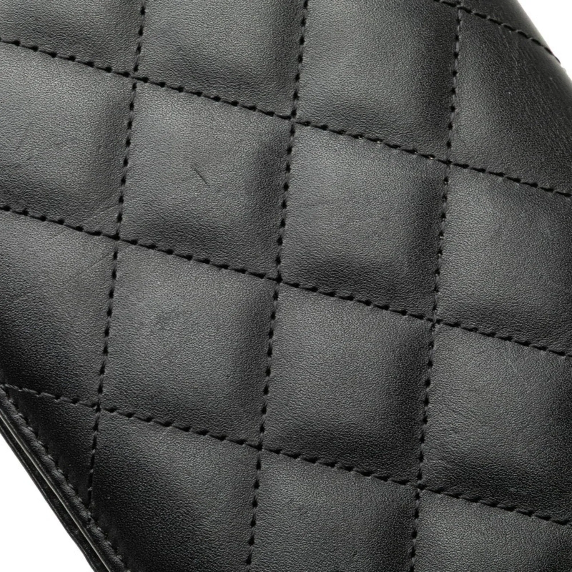 Chanel pink Leather Long Wallet (Bi-Fold) (Pre-Owned)