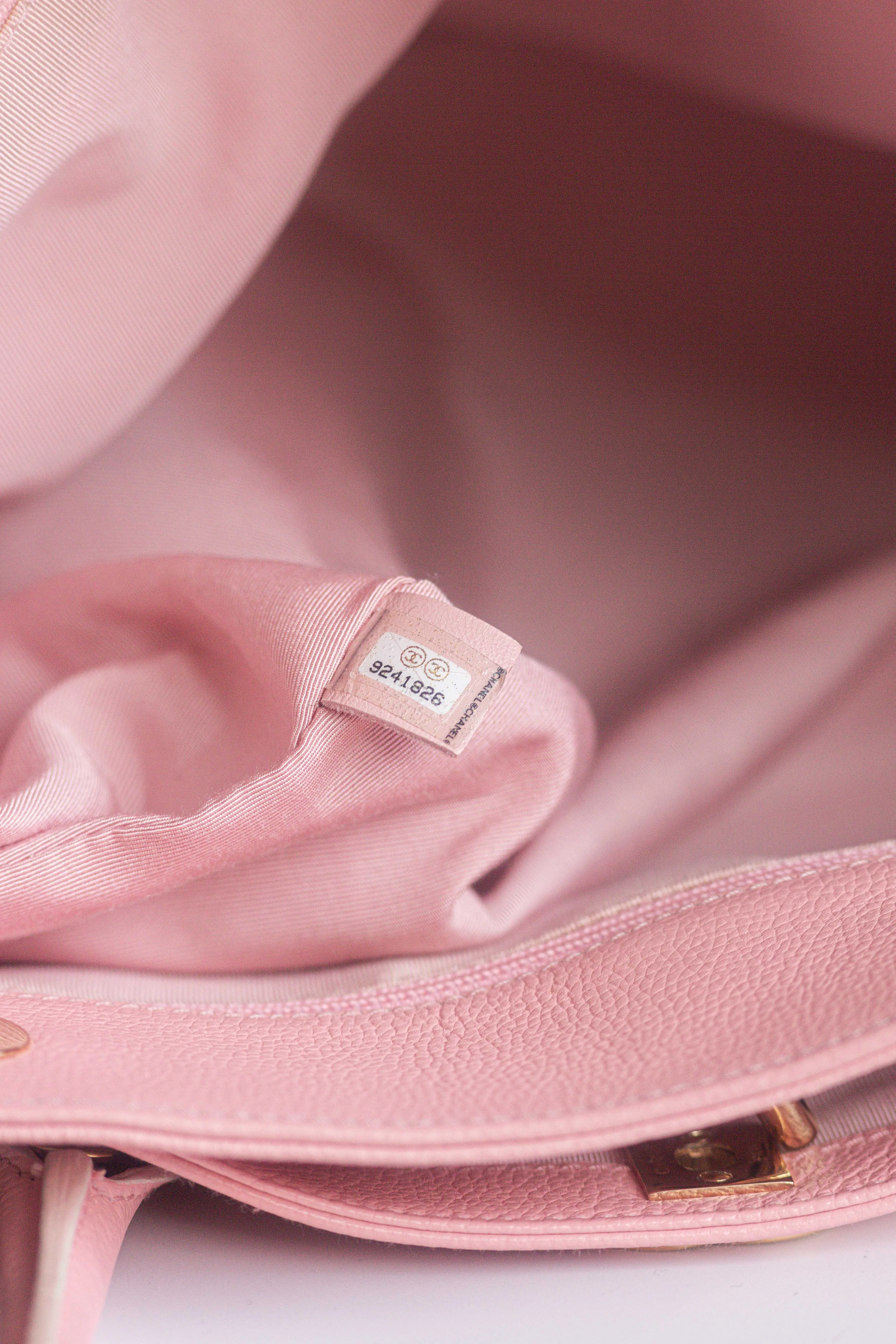 CHANEL - TOTE BAG PINK LEATHER WITH STRAP