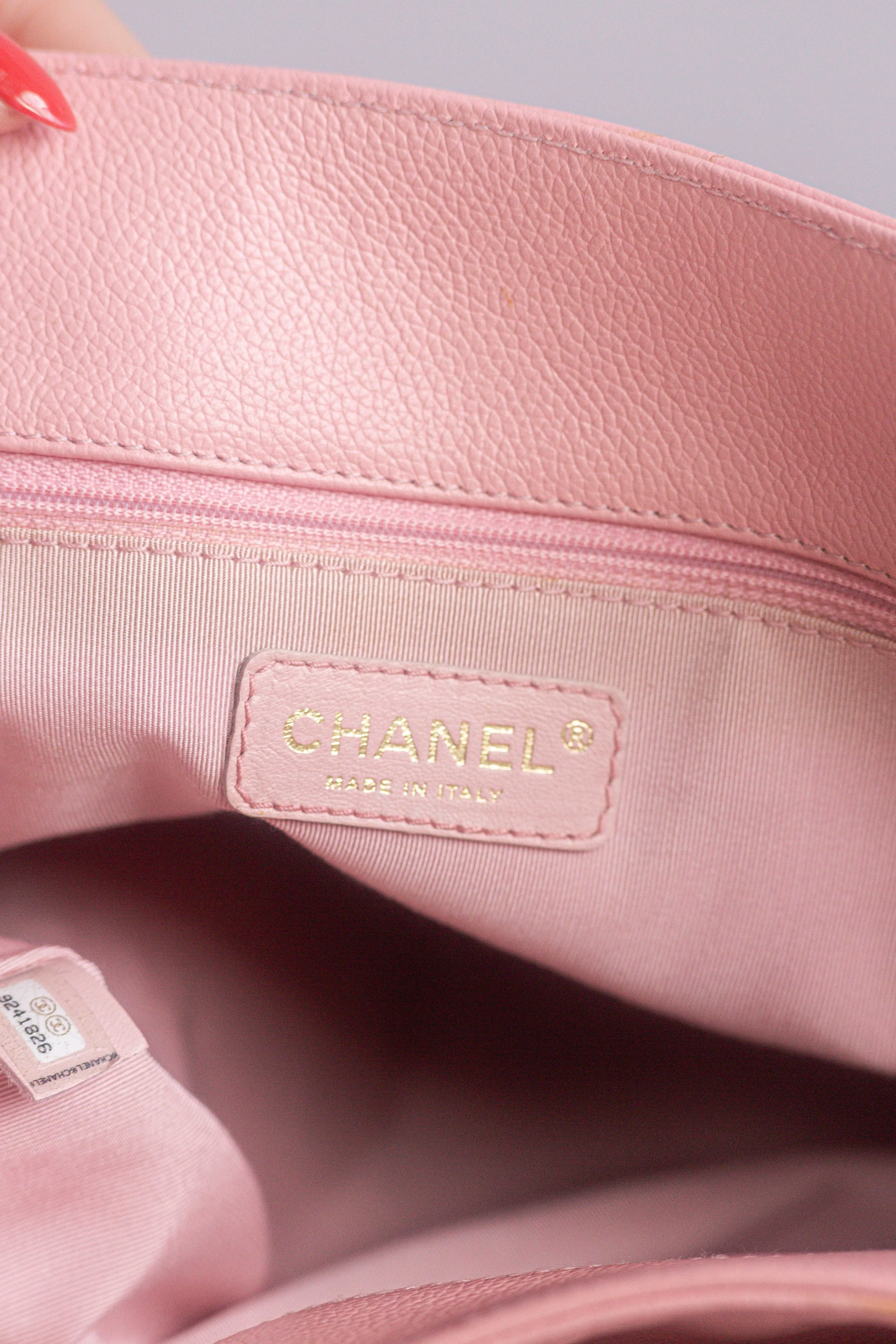 CHANEL - TOTE BAG PINK LEATHER WITH STRAP