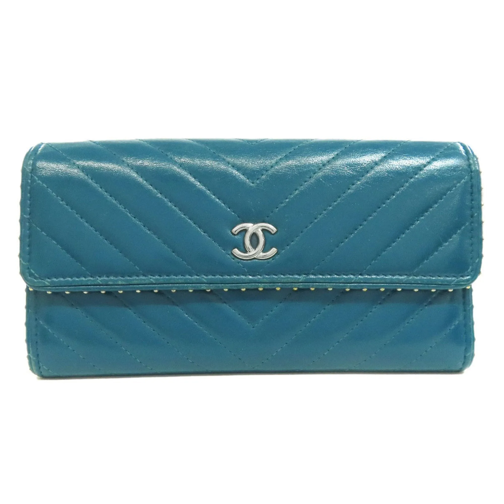 Chanel V-Stich Leather Wallet (Pre-Owned)
