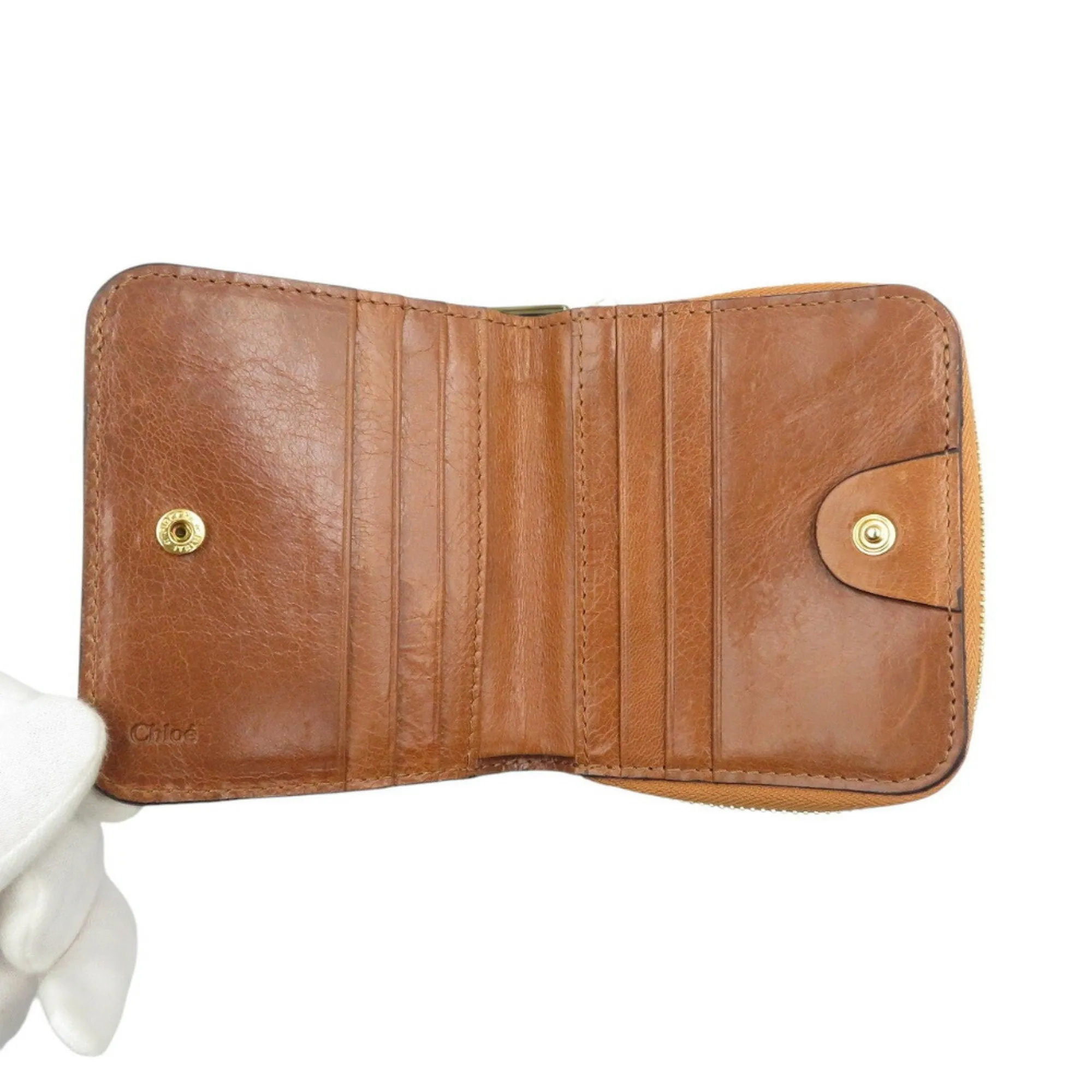 Chlo Leather Wallet (Bi-Fold) (Pre-Owned)