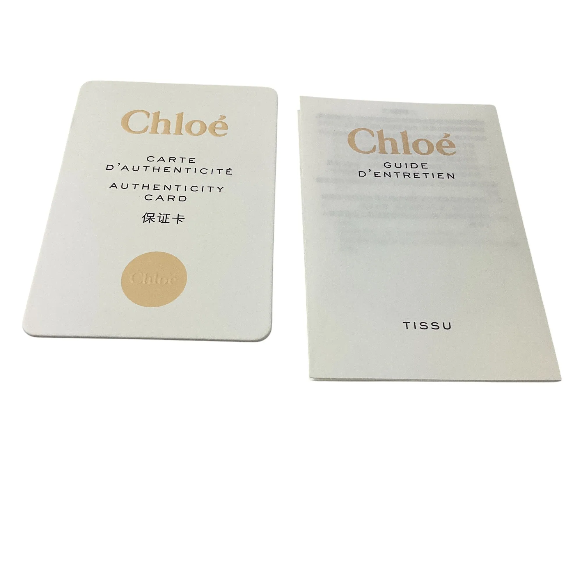 Chloe Beige Eyelet Linen & Calf Leather Tote