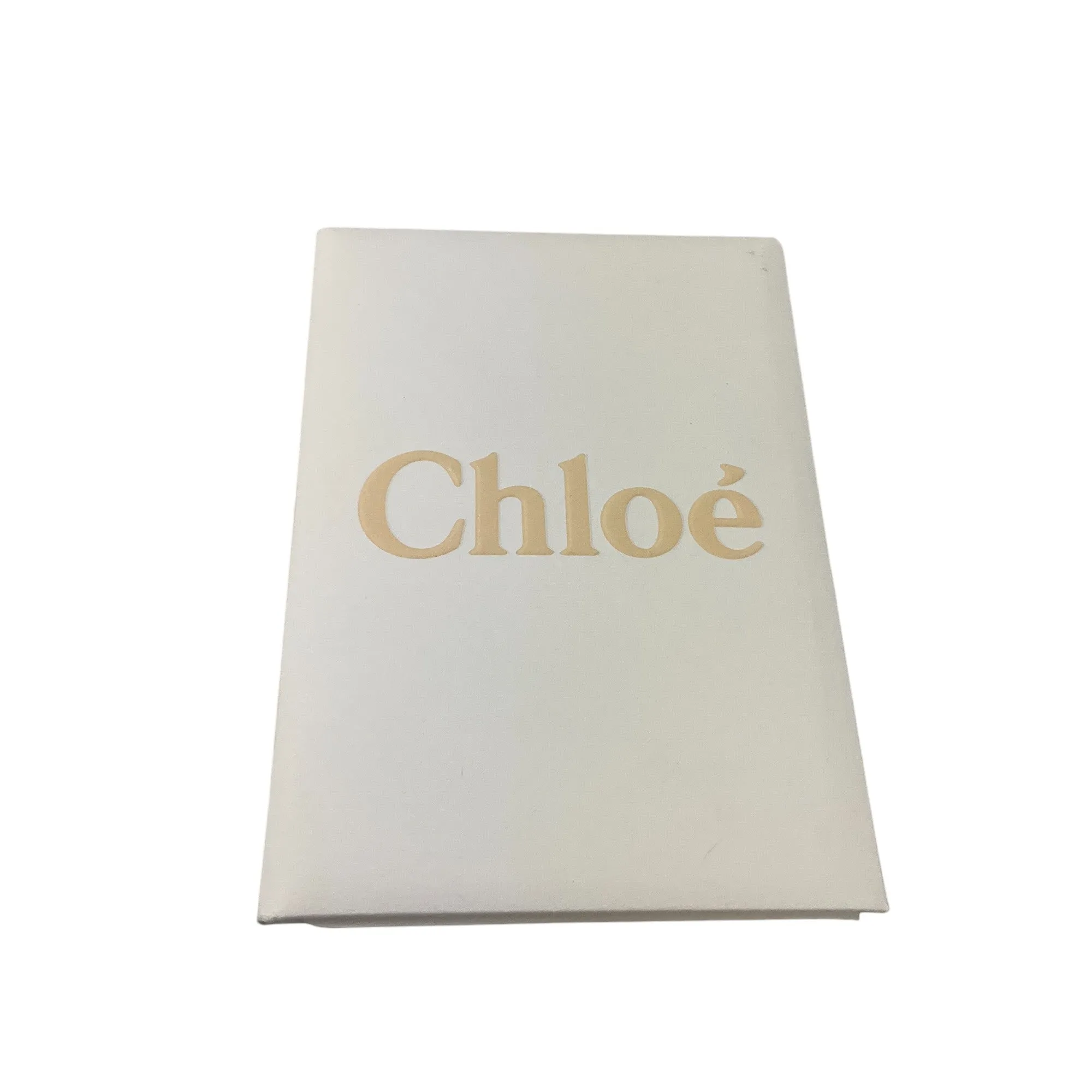 Chloe Beige Eyelet Linen & Calf Leather Tote