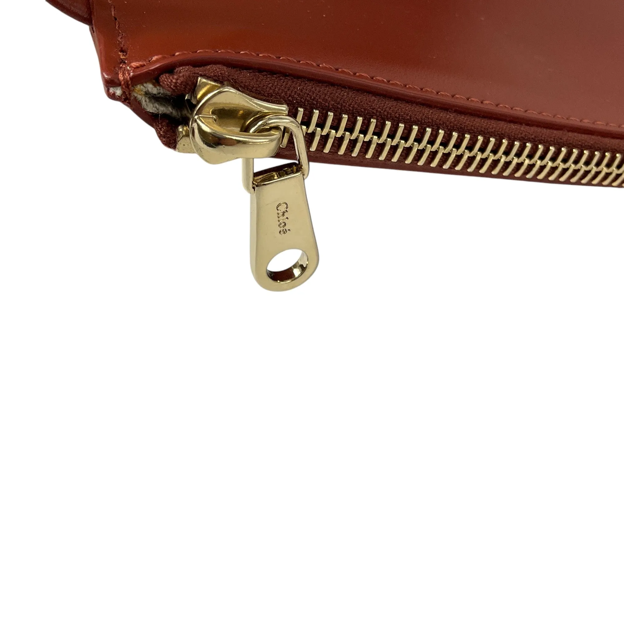 Chloe Beige Eyelet Linen & Calf Leather Tote