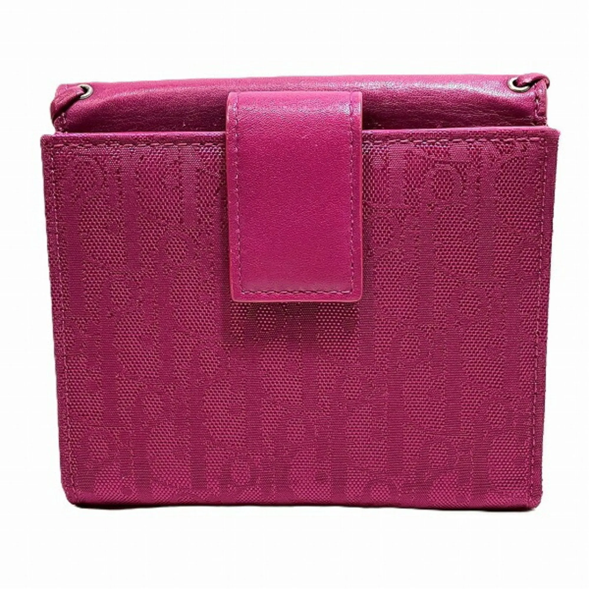 Christian Dior Canvas Leather Wallet (Bi-Fold) (Pre-Owned)