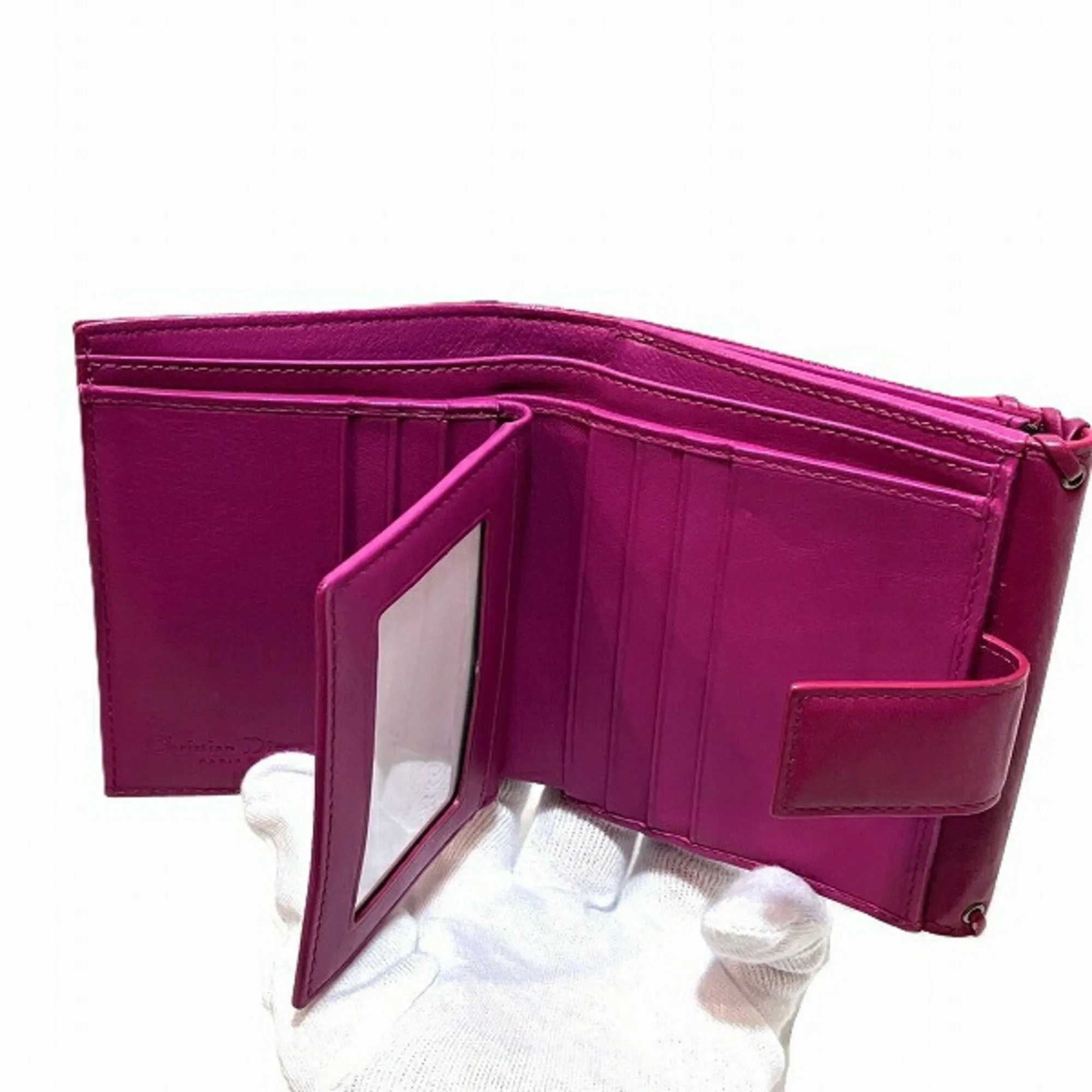 Christian Dior Canvas Leather Wallet (Bi-Fold) (Pre-Owned)